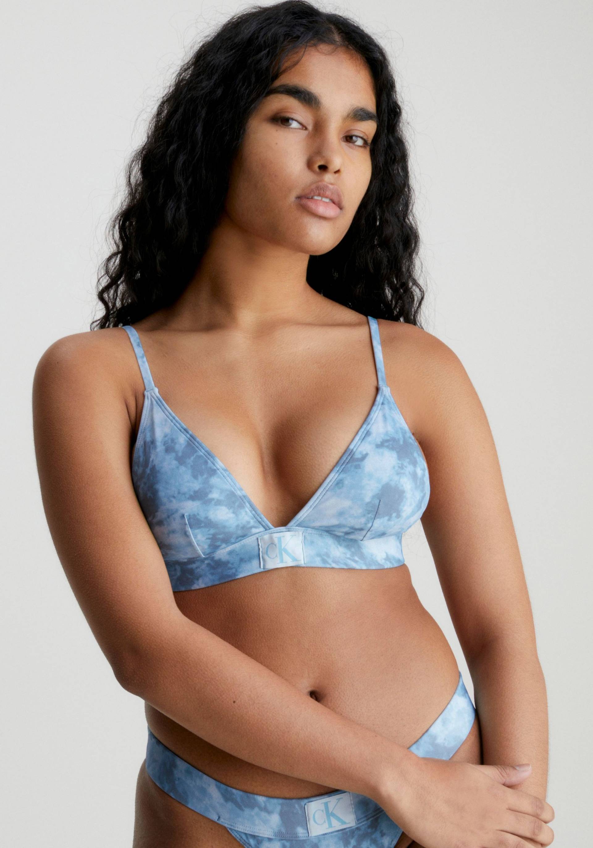 Calvin Klein Swimwear Triangel-Bikini-Top »FIXED TRIANGLE-RP-PRINT« von Calvin Klein Swimwear