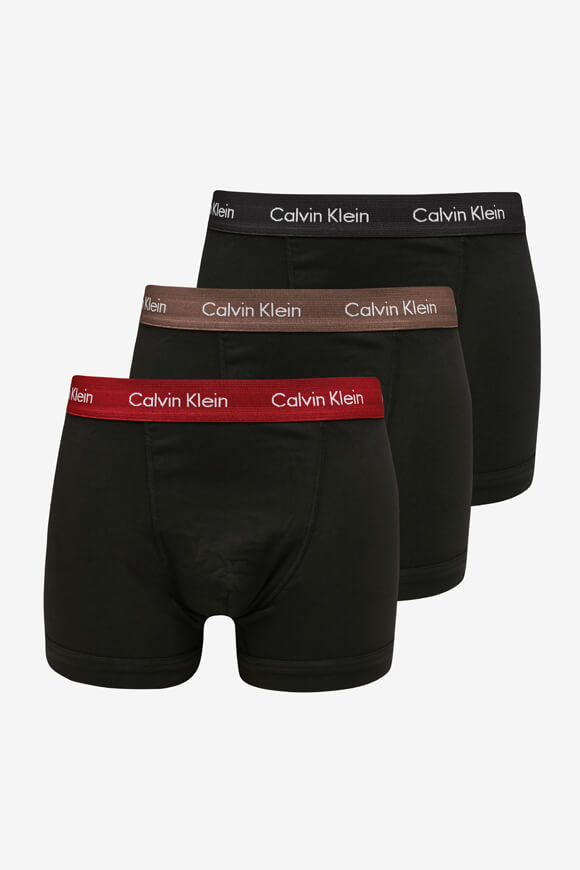 Calvin Klein Underwear Dreierpack Boxershorts | Schwarz + Camel + Red Carpet | Herren  | L von Calvin Klein Underwear