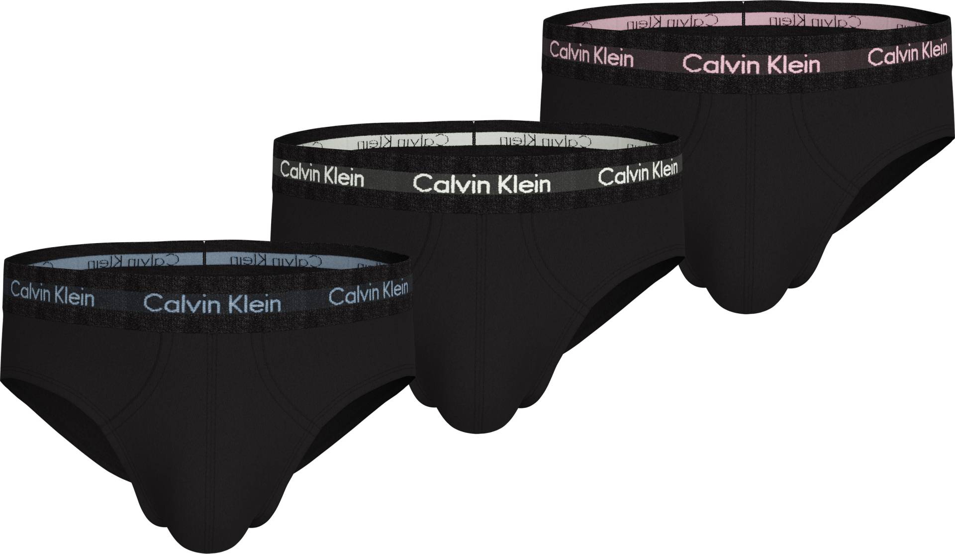 Calvin Klein Underwear Hipster, (3 St.), mit farbigem Webbund von Calvin Klein Underwear