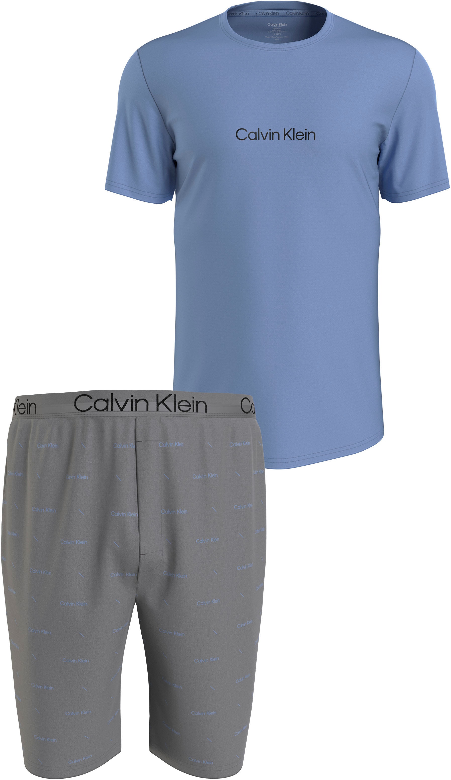 Calvin Klein Underwear Pyjama »S/S SHORT SET«, (Set, 2 tlg.), mit Calvin Klein Logoschriftzügen von Calvin Klein Underwear
