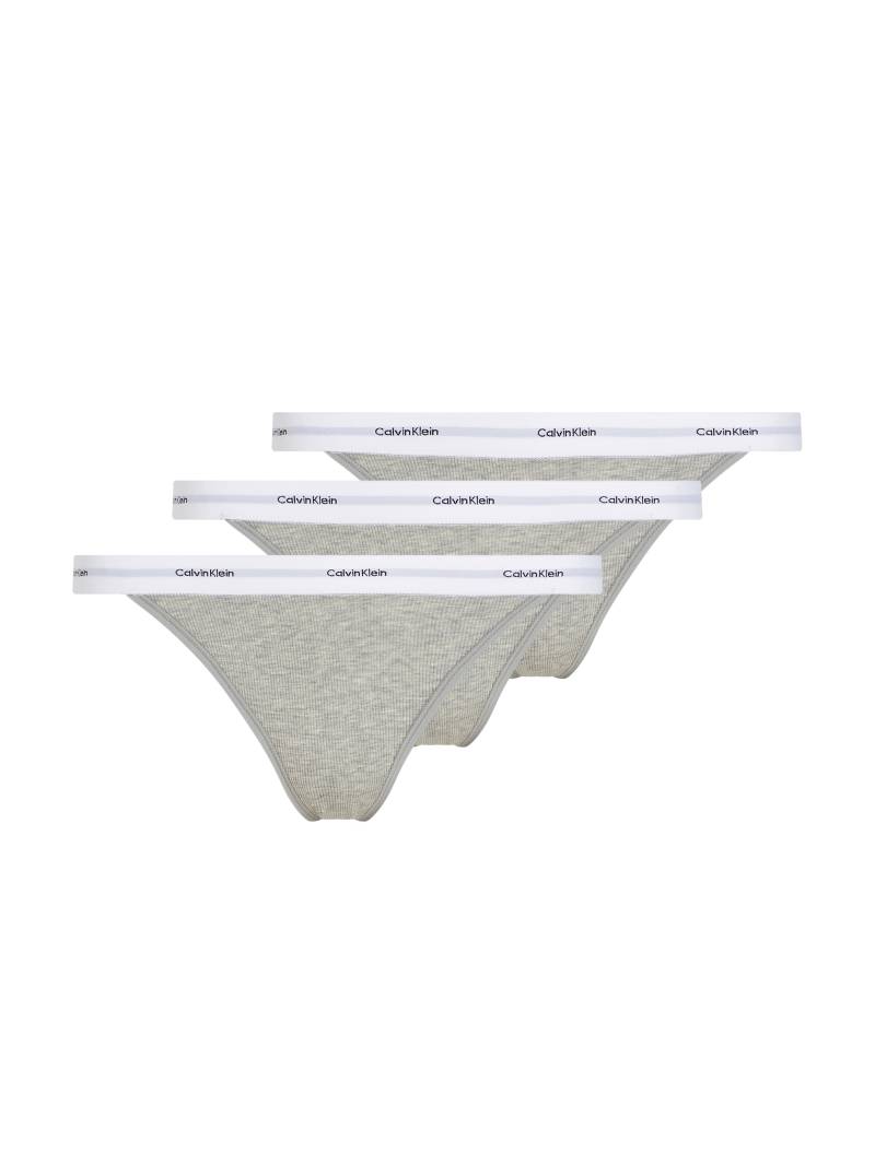 Calvin Klein Underwear Slip »STRING BIKINI 3PK«, (Packung, 3 St., 3er-Pack), mit Rippenstruktur von Calvin Klein Underwear