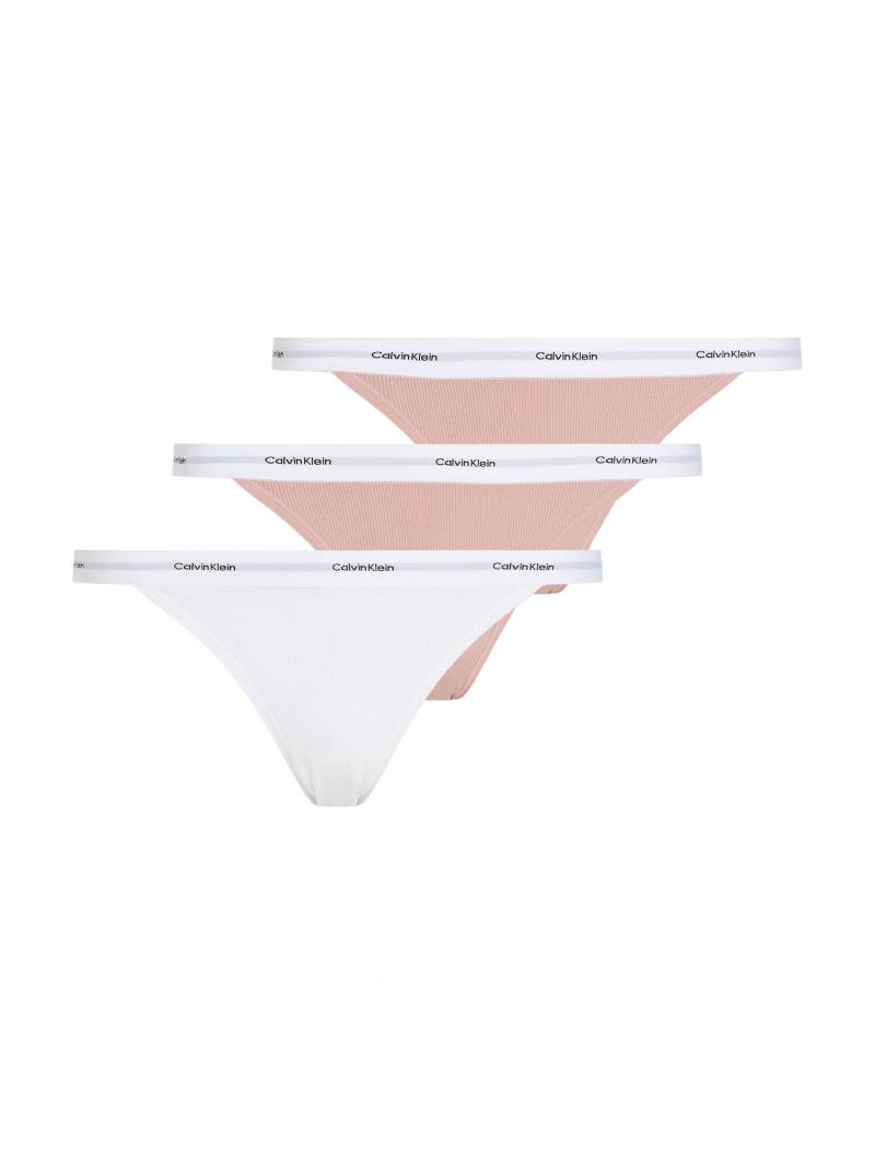 Calvin Klein Underwear Slip »STRING BIKINI 3PK«, (Packung, 3 St., 3er-Pack), mit Rippenstruktur von Calvin Klein Underwear
