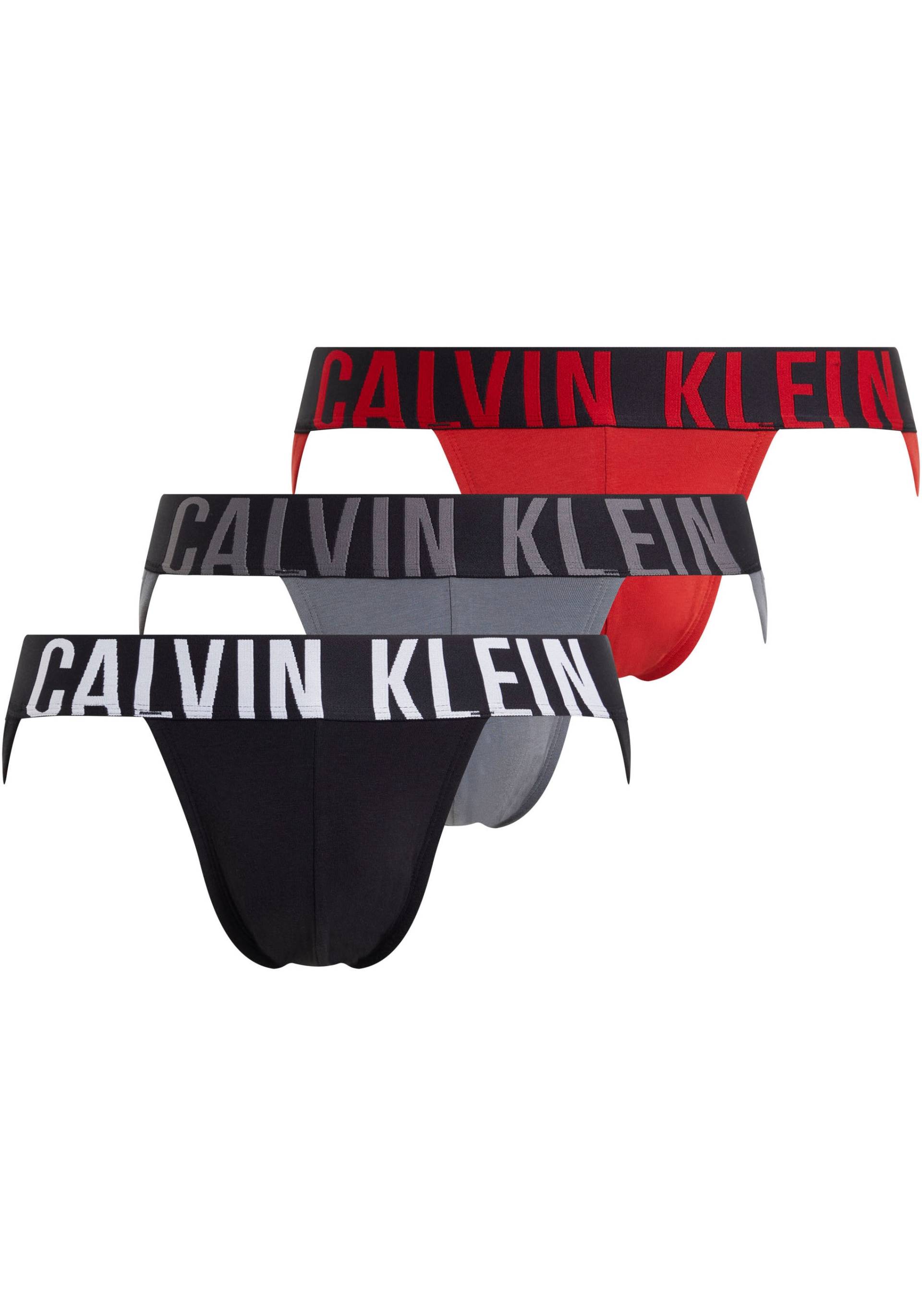 Calvin Klein Underwear String »JOCK STRAP 3PK«, (Packung, 3 St., 3er), mit Logo-Stretchbund von Calvin Klein Underwear