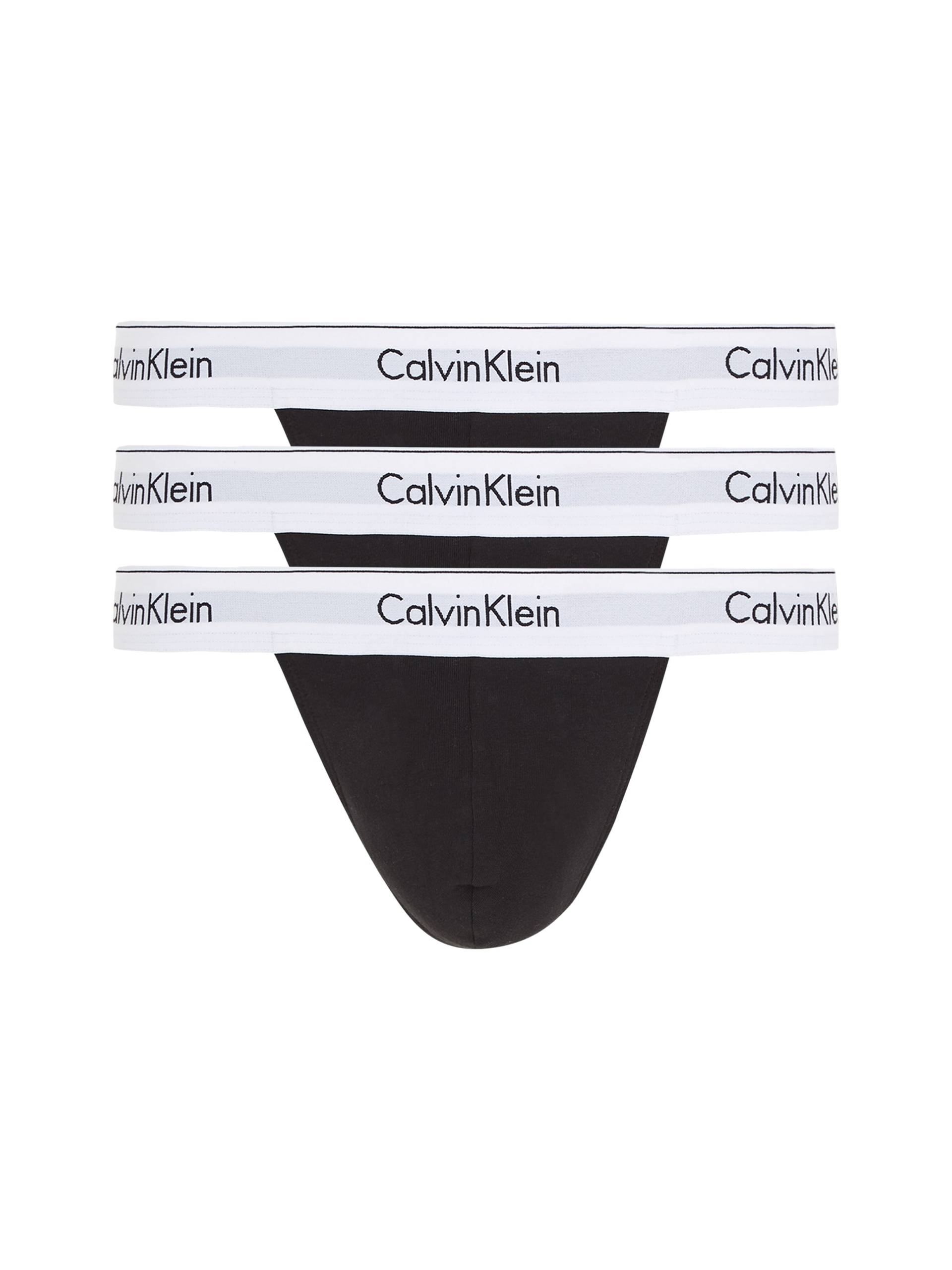 Calvin Klein Underwear String »THONG 3PK«, (Packung, 3 St., 3er-Pack), mit Logo-Elastikbund von Calvin Klein Underwear