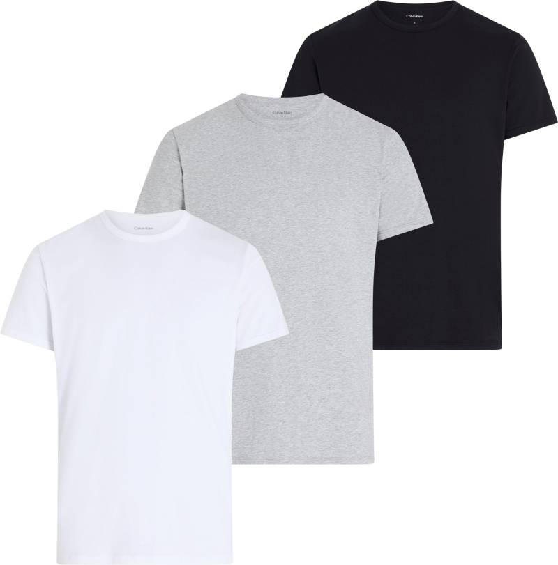 Calvin Klein Underwear T-Shirt »S/S CREW NECK 3PK«, (Packung, 3 tlg., 3er-Pack), mit Logo am Saum von Calvin Klein Underwear
