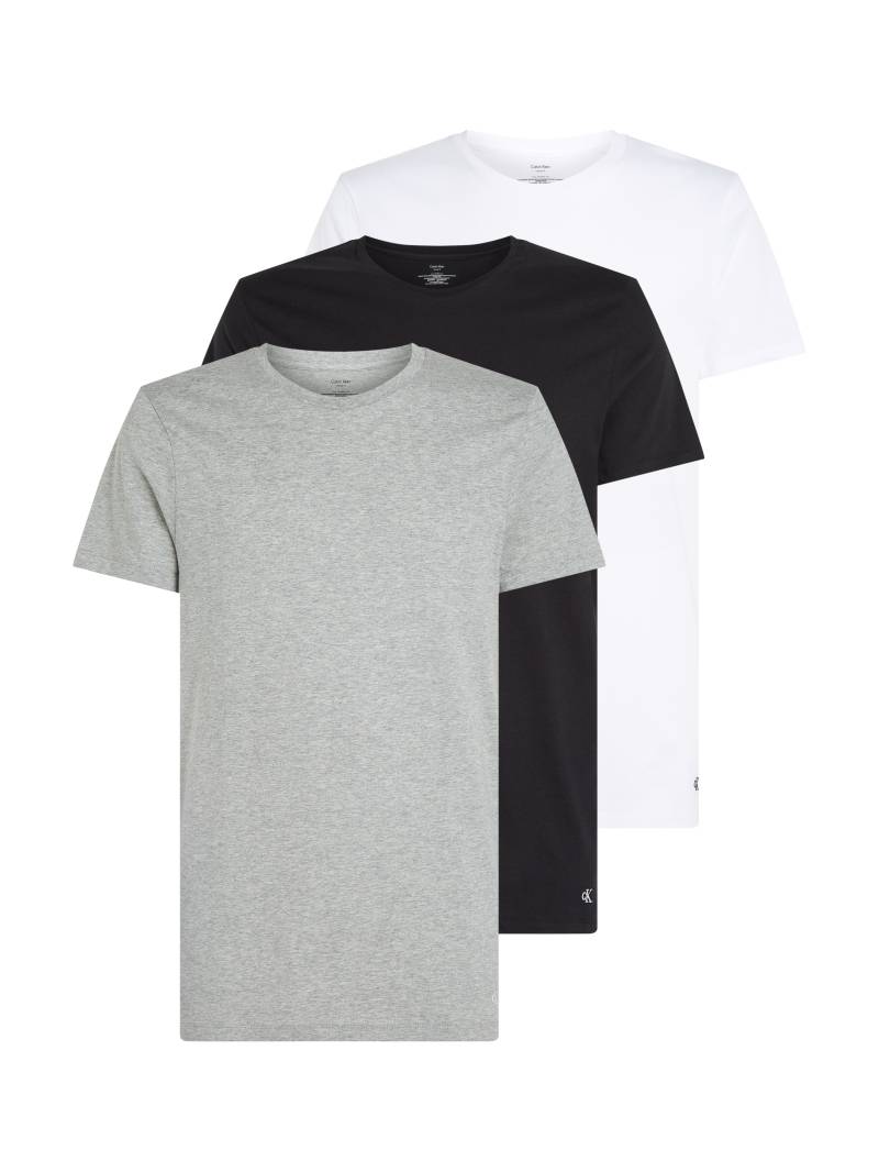 Calvin Klein Underwear T-Shirt »S/S CREW NECK 3PK«, (Packung, 3 tlg., 3er-Pack), mit Logostickerei von Calvin Klein Underwear