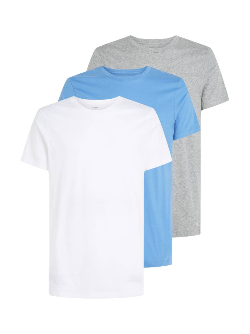 Calvin Klein Underwear T-Shirt »S/S CREW NECK 3PK«, (Packung, 3 tlg., 3er-Pack), mit Logostickerei von Calvin Klein Underwear