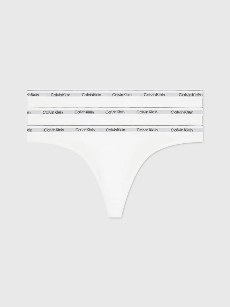 Calvin Klein Underwear Tanga »3 PACK THONG (LOW-RISE)«, (3 St.), String low waist mit Logobund von Calvin Klein Underwear