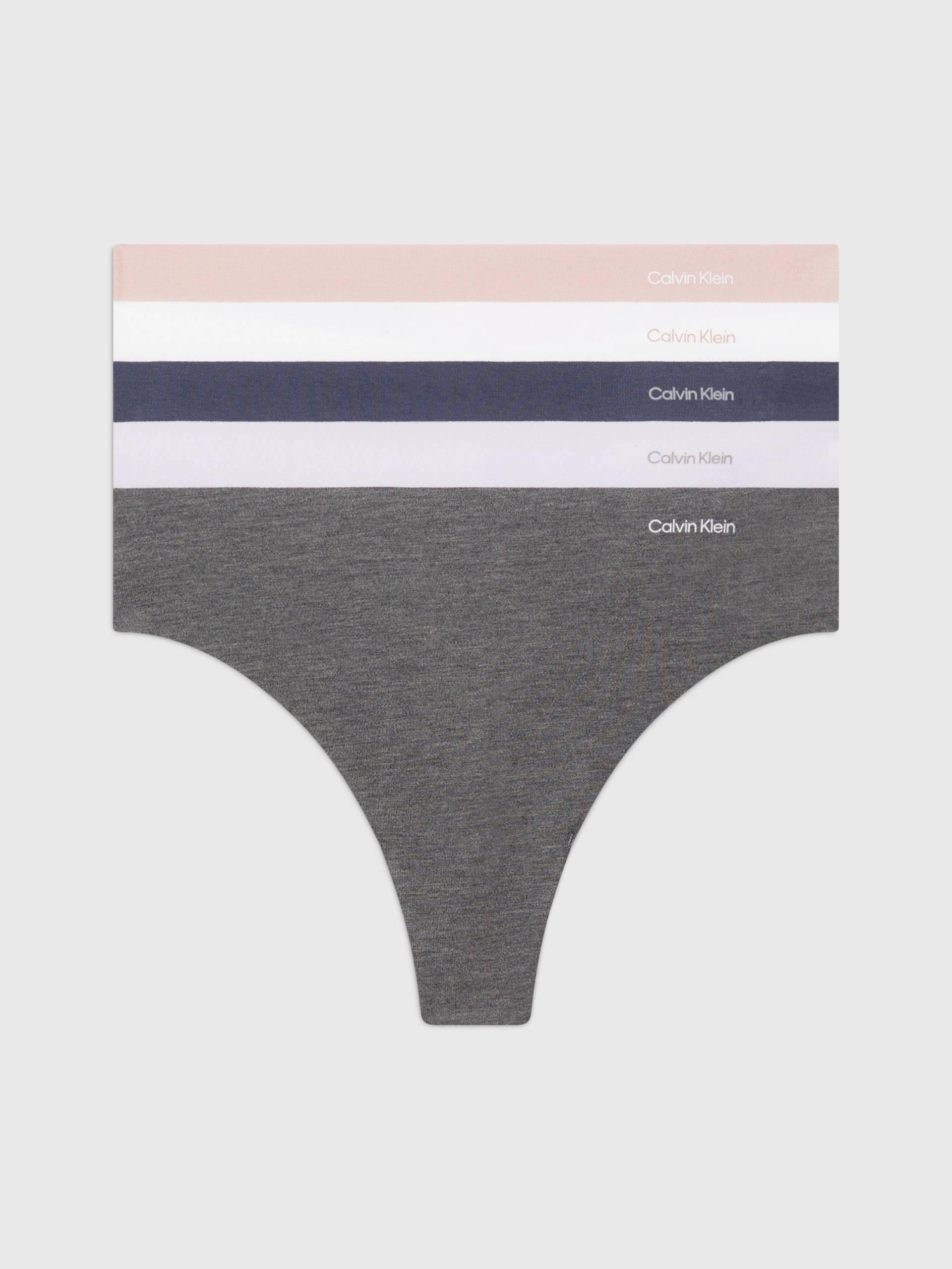 Calvin Klein Underwear Tanga »5 PACK THONG (MID-RISE)«, (Packung, 5 St., 5er-Pack), mit Logo-Print an der Hüfte von Calvin Klein Underwear