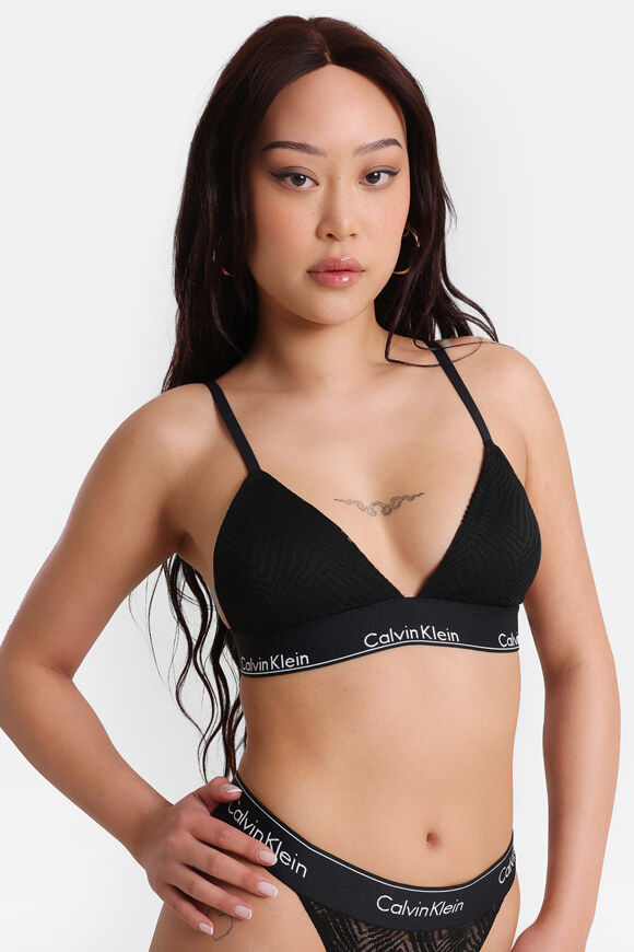 Calvin Klein Underwear Triangel-BH aus Spitze | Black | Damen  | S von Calvin Klein Underwear