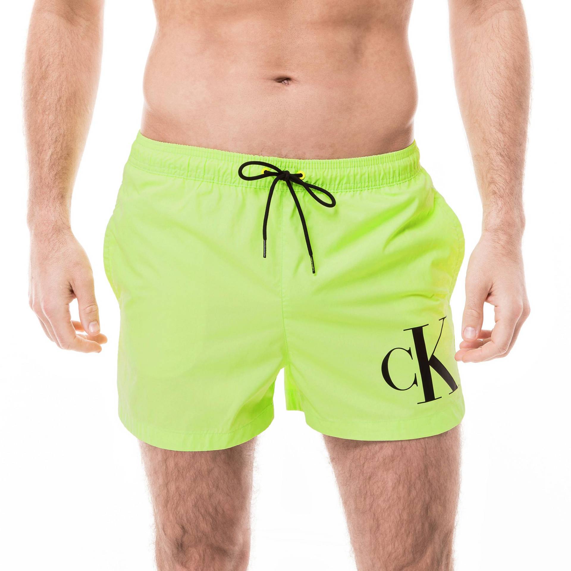 Badeshorts Herren Gelb S von Calvin Klein