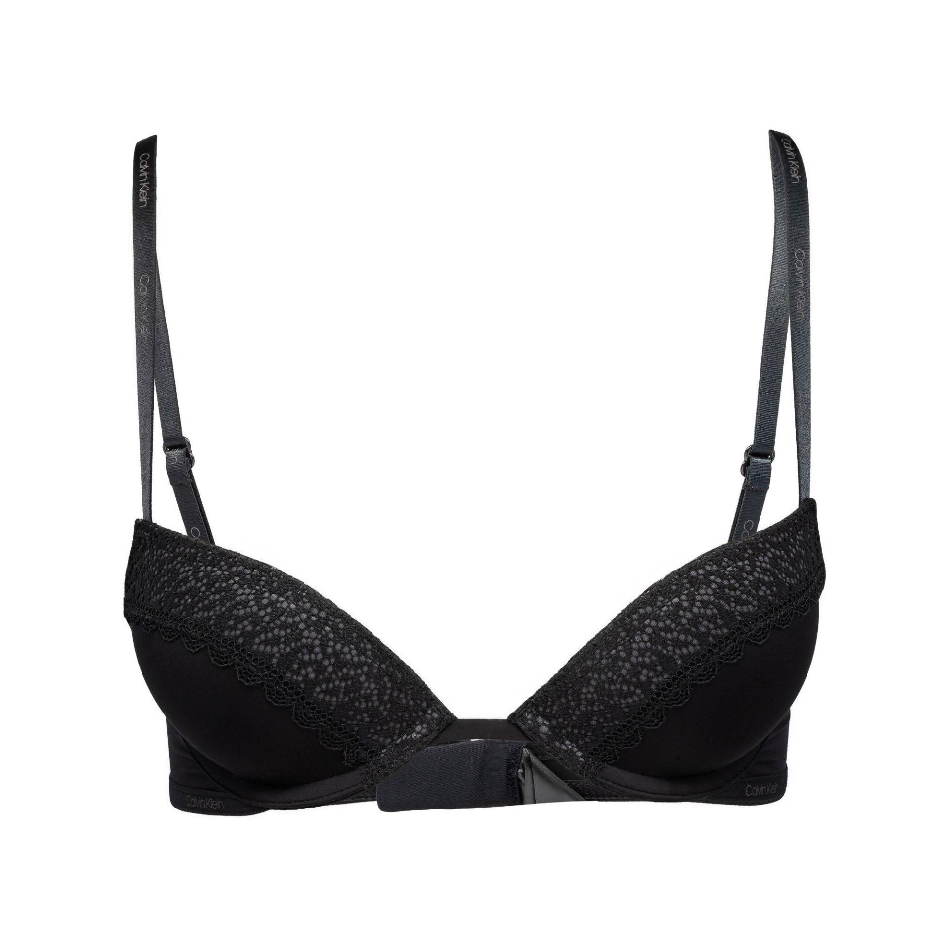 Bh Mit Push Up Effekt Damen Black A/34 von Calvin Klein