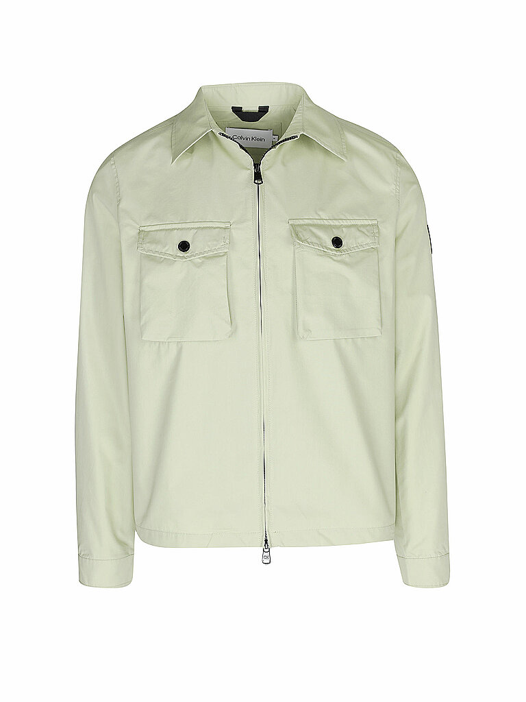 CALVIN KLEIN Jacke - Overshirt grün | XL von Calvin Klein