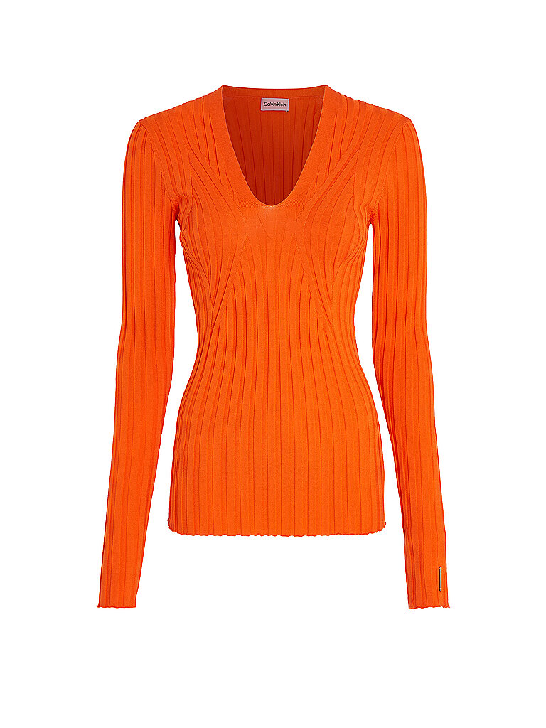 CALVIN KLEIN Pullover orange | L von Calvin Klein