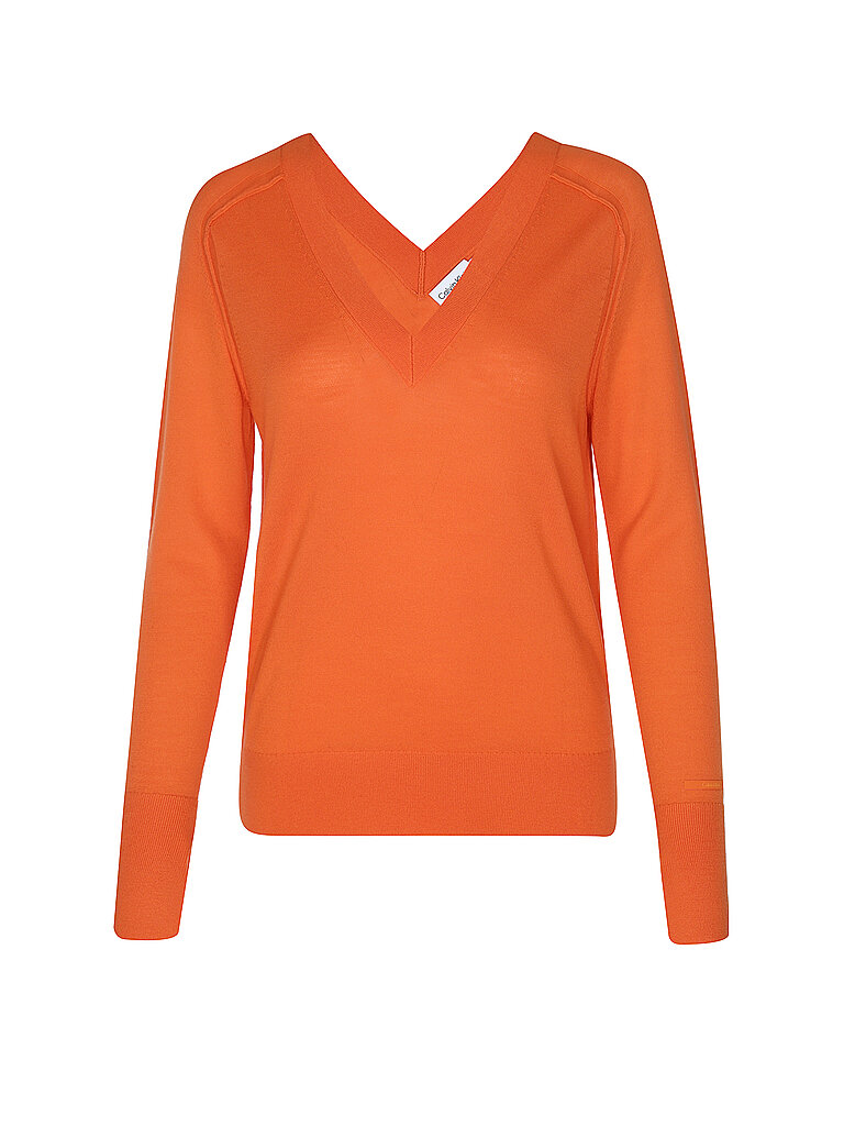 CALVIN KLEIN Pullover orange | L von Calvin Klein