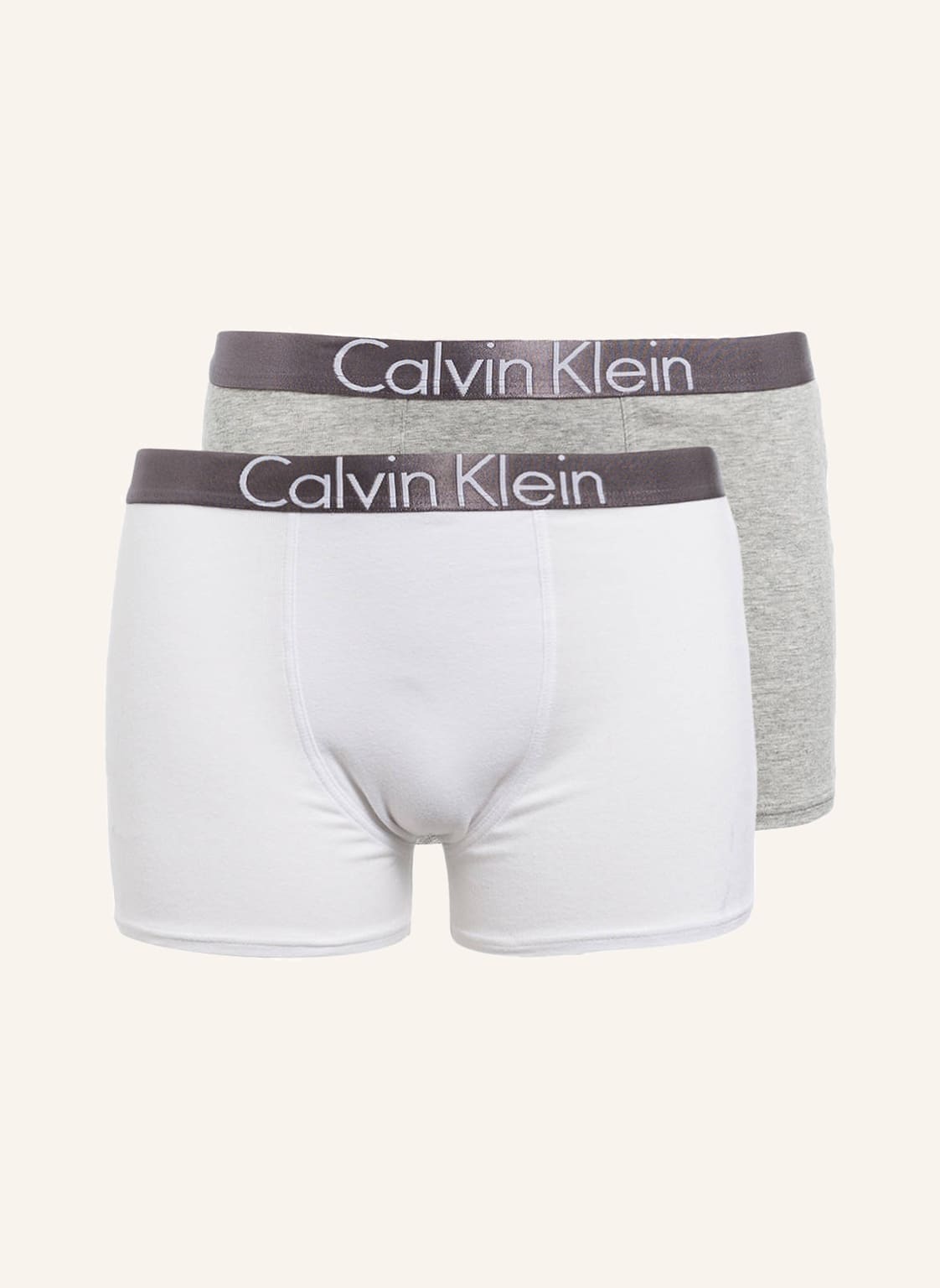 Calvin Klein 2er-Pack Boxershorts Customized Stretch grau von Calvin Klein