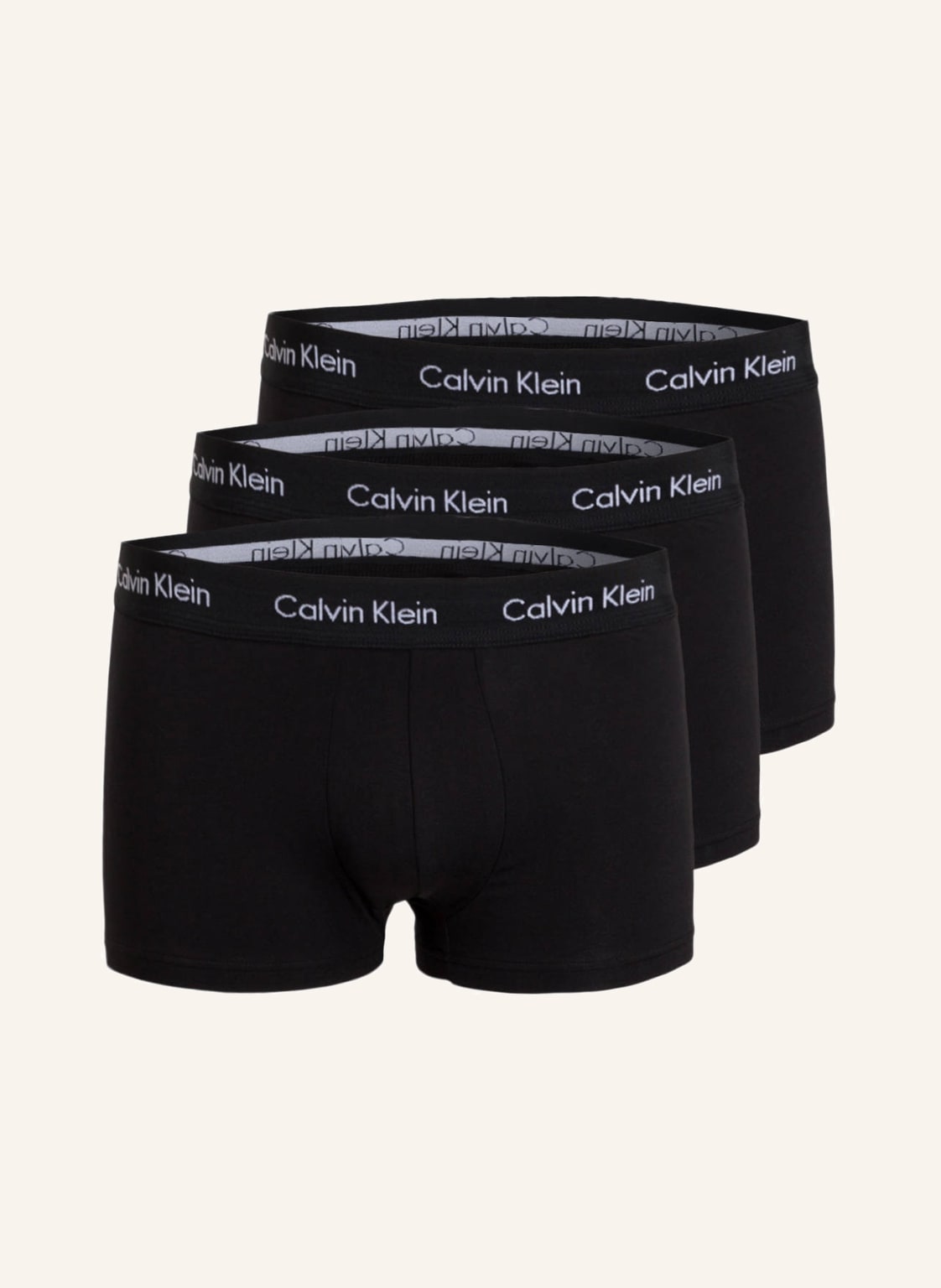 Calvin Klein 3er-Pack Boxershorts Cotton Stretch silber von Calvin Klein