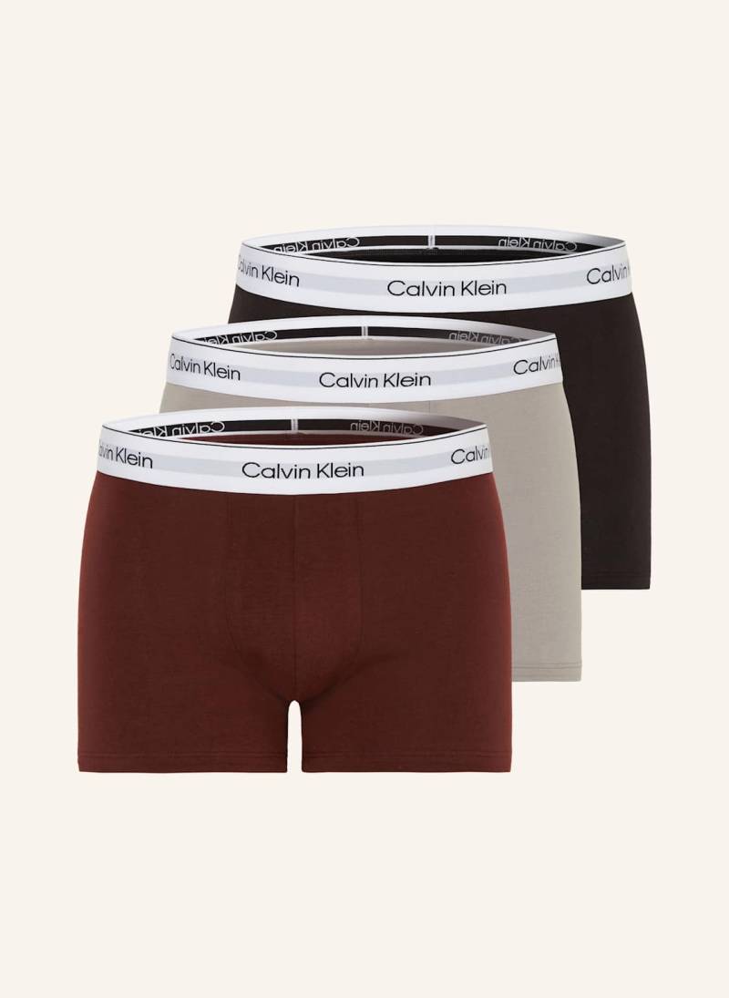Calvin Klein 3er-Pack Boxershorts Modern Cotton rot von Calvin Klein