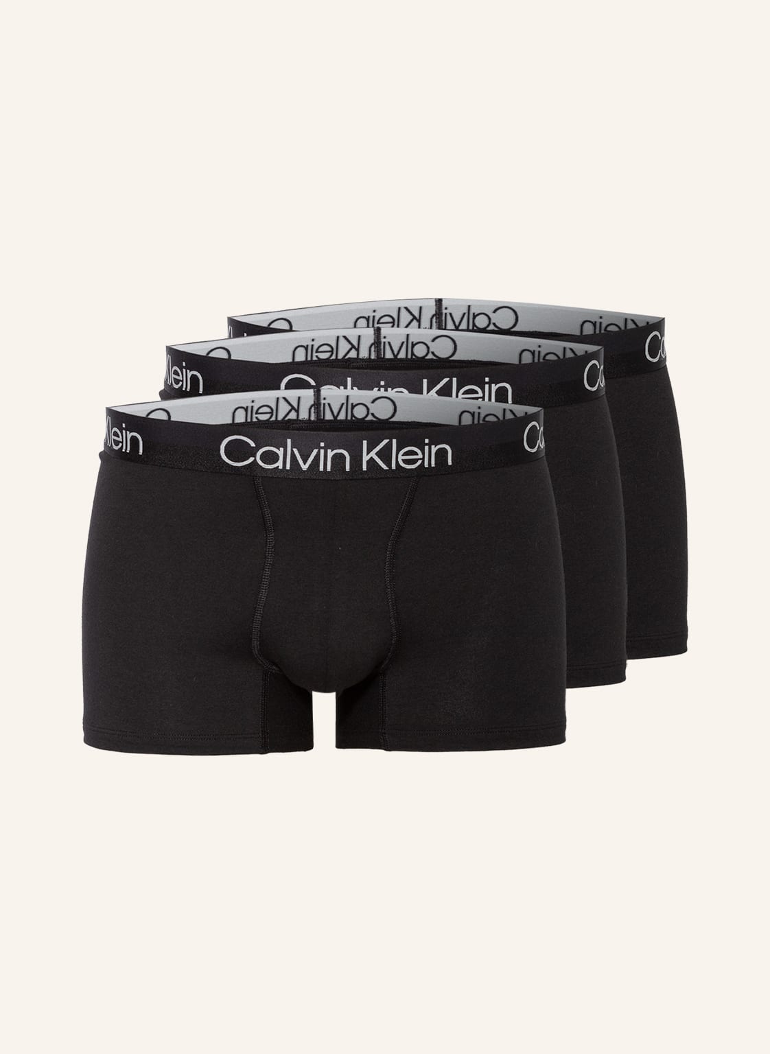 Calvin Klein 3er-Pack Boxershorts Modern Structure schwarz von Calvin Klein