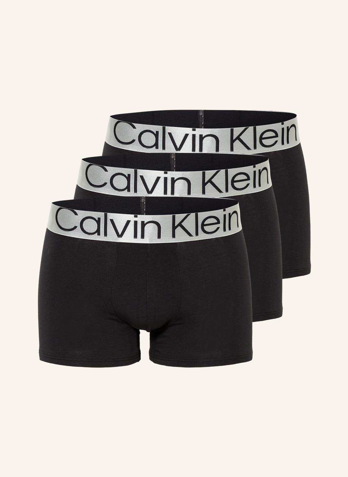 Calvin Klein 3er-Pack Boxershorts Steel Cotton schwarz von Calvin Klein