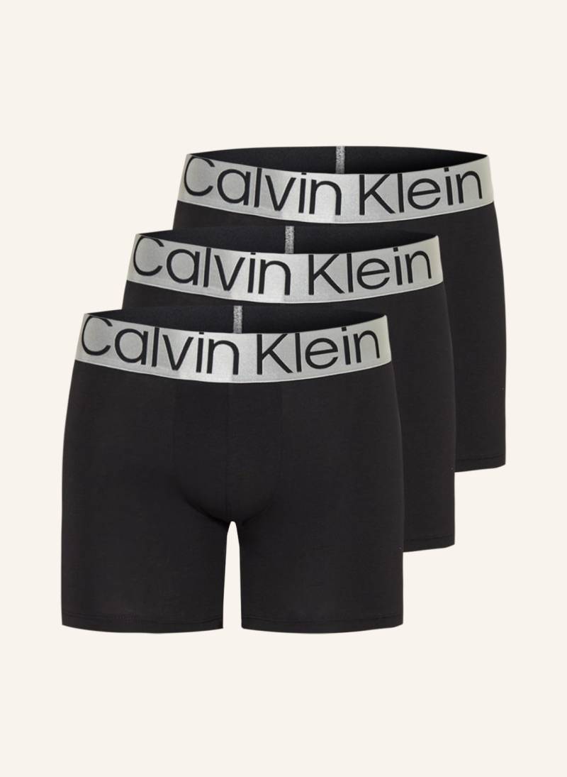 Calvin Klein 3er-Pack Boxershorts Steel Cotton schwarz von Calvin Klein