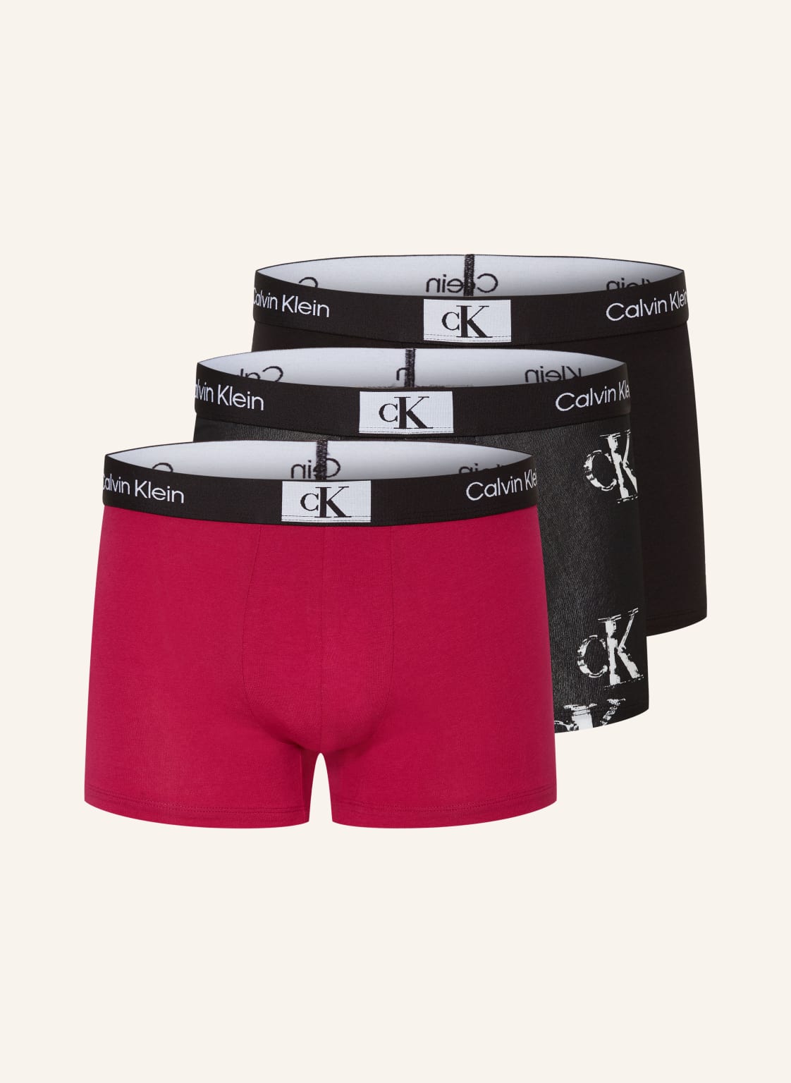 Calvin Klein 3er-Pack Boxershorts ck96 pink von Calvin Klein