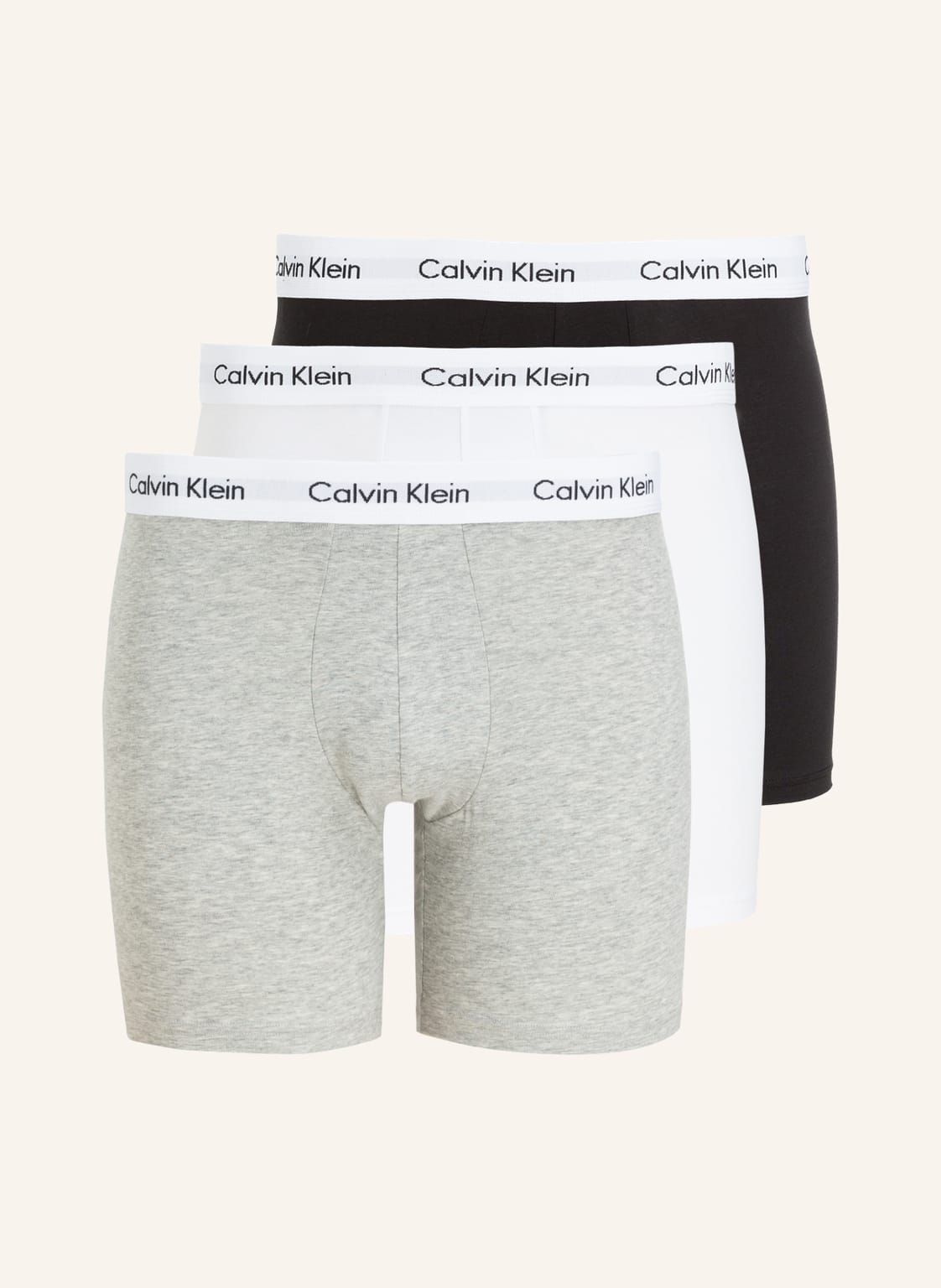 Calvin Klein 3er-Pack Boxershorts Cotton Stretch schwarz von Calvin Klein