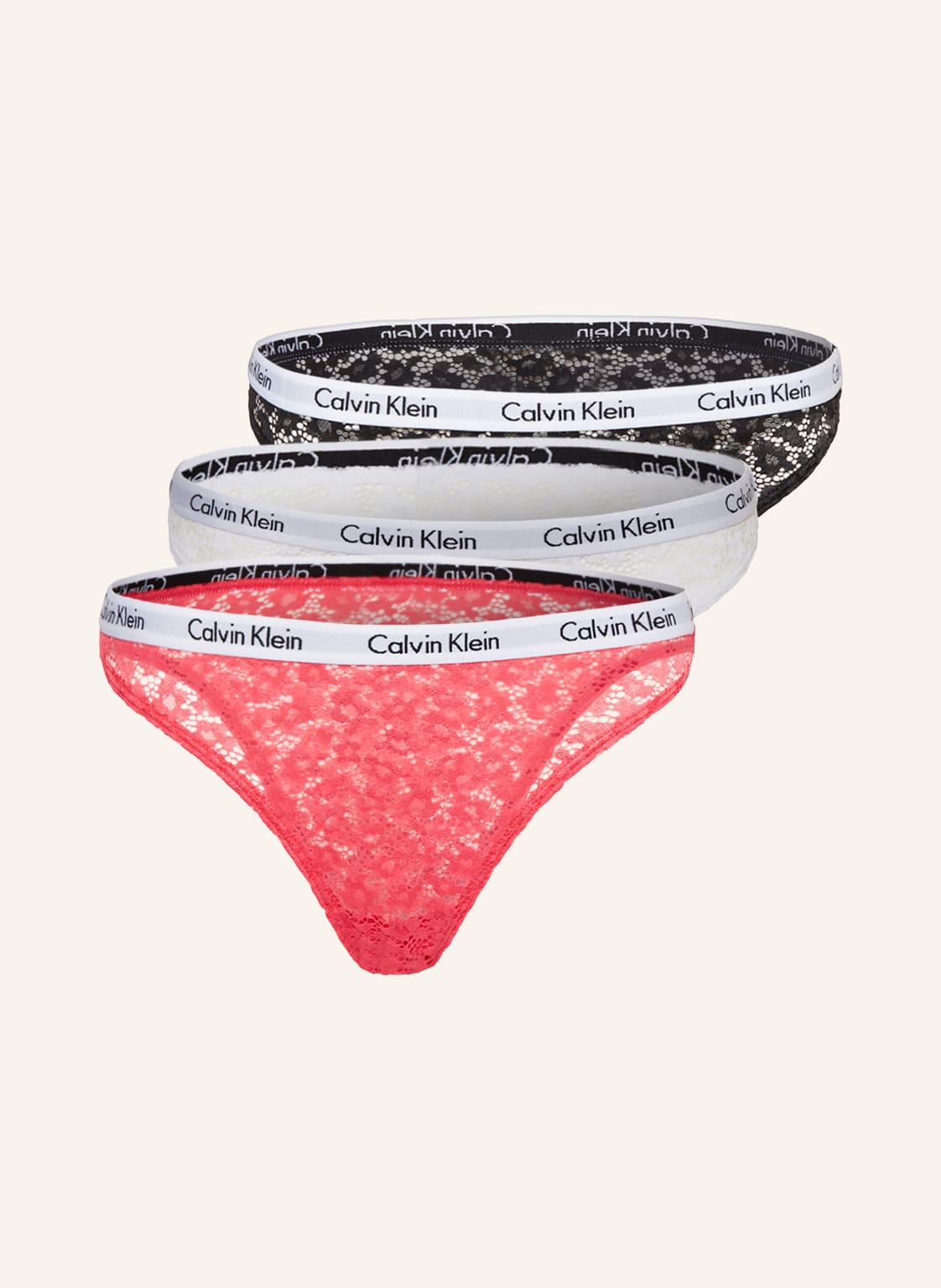 Calvin Klein 3er-Pack Slips Carousel pink von Calvin Klein