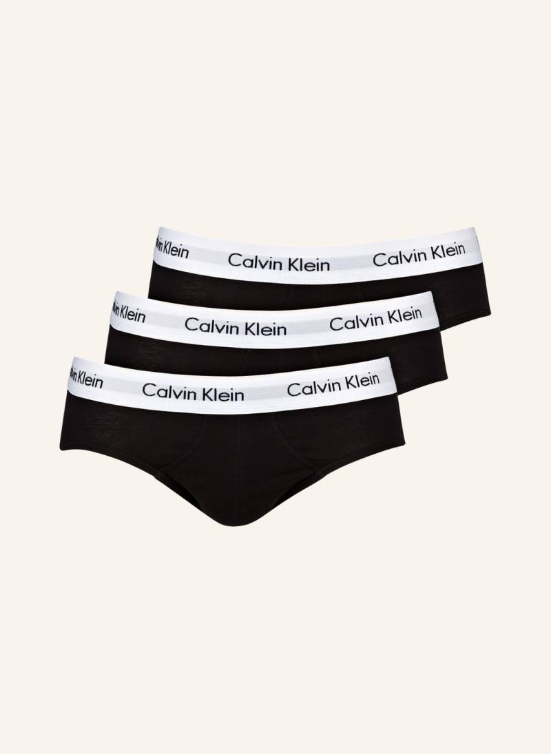Calvin Klein 3er-Pack Slips Cotton Stretch schwarz von Calvin Klein