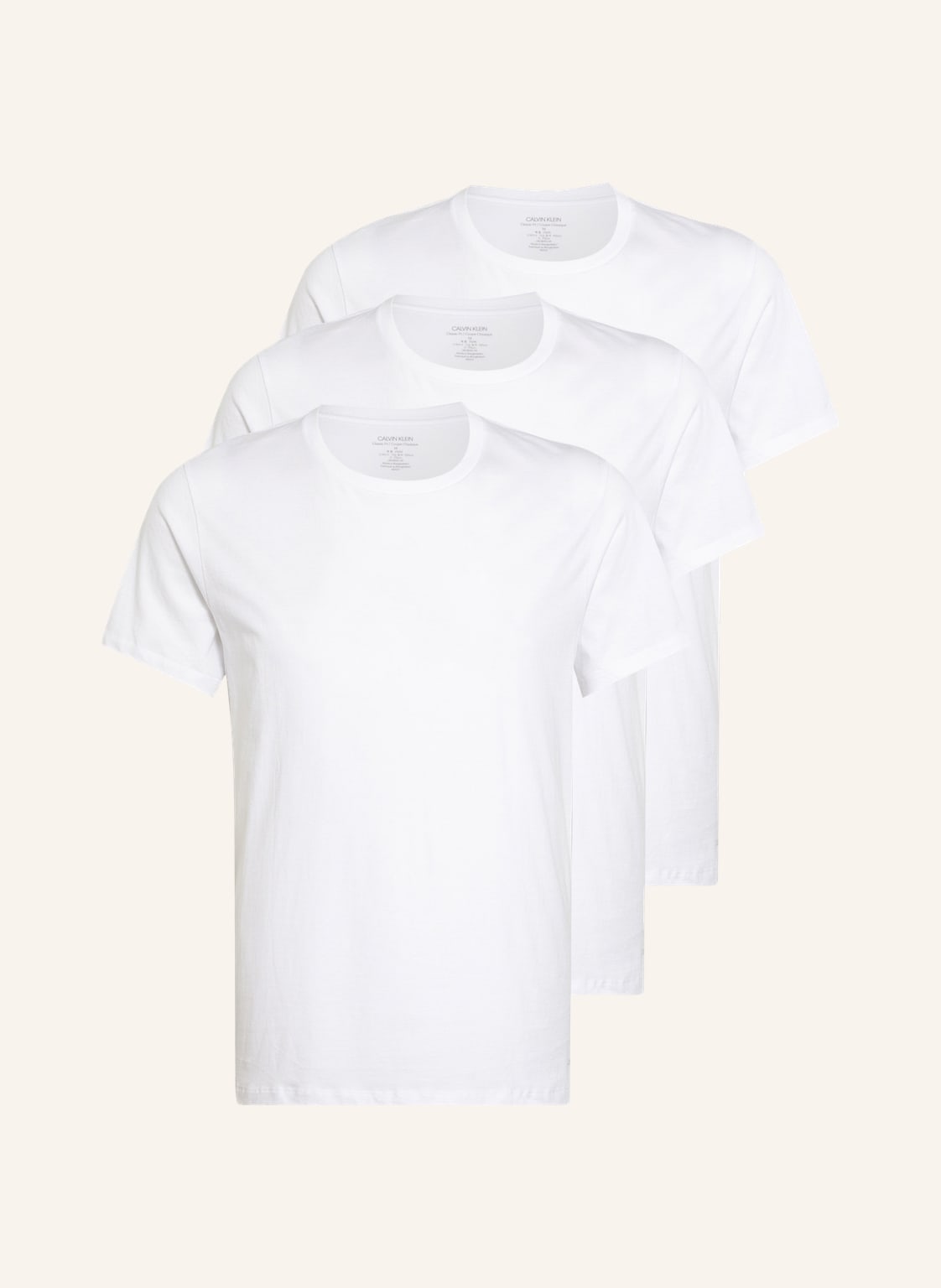 Calvin Klein 3er-Pack T-Shirts Cotton Classics weiss von Calvin Klein