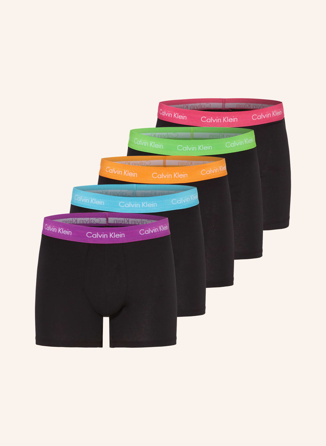 Calvin Klein 5er-Pack Boxershorts schwarz von Calvin Klein