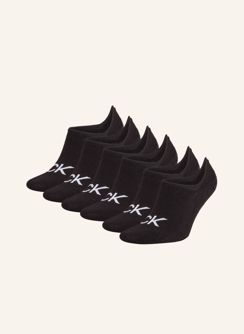 Calvin Klein 6er-Pack Füßlinge schwarz von Calvin Klein