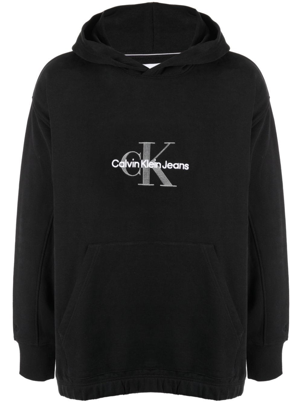 Calvin Klein Archival Monologo logo-embroidered hoodie - Black von Calvin Klein