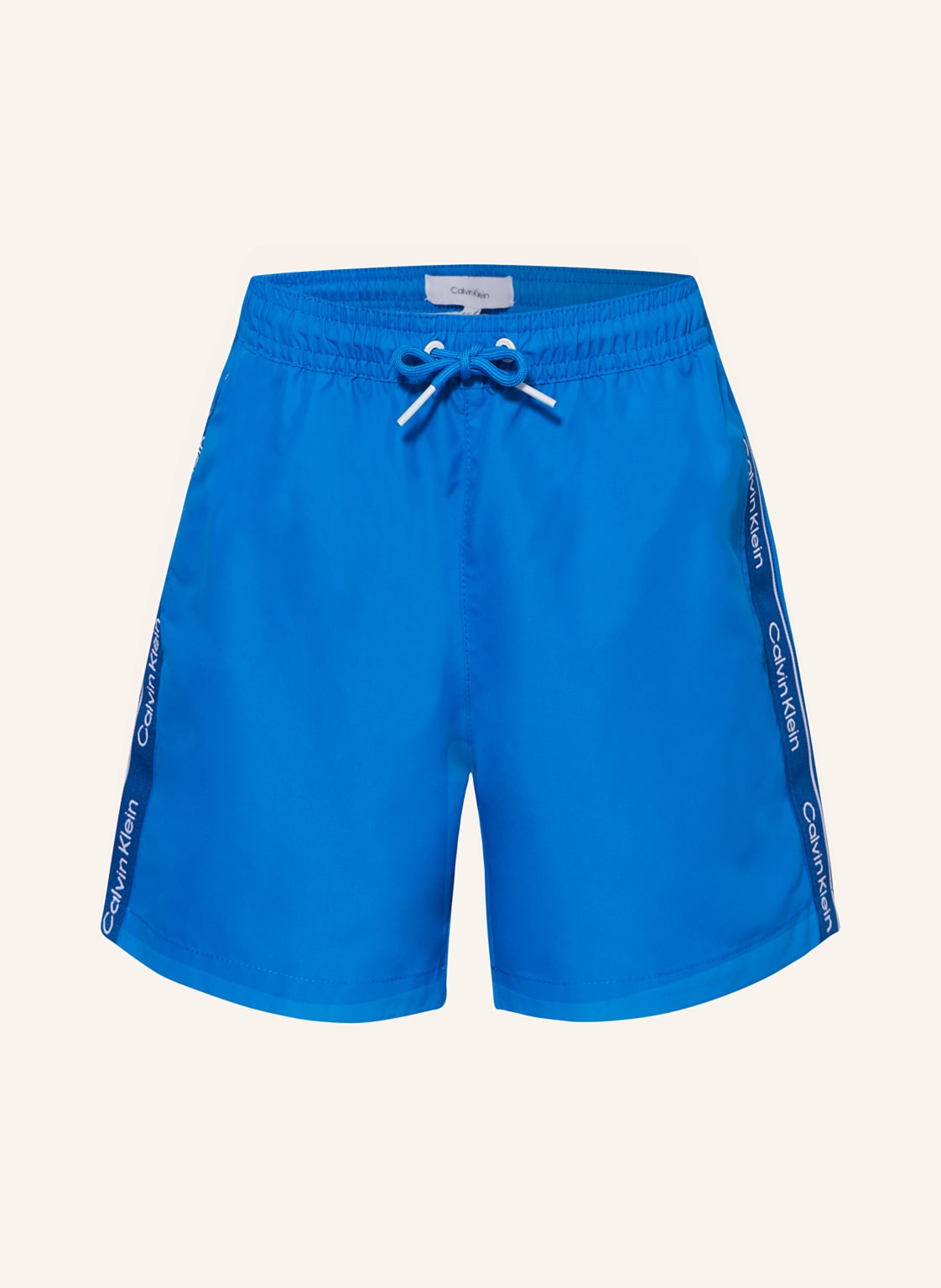 Calvin Klein Badeshorts Logo Tape blau von Calvin Klein