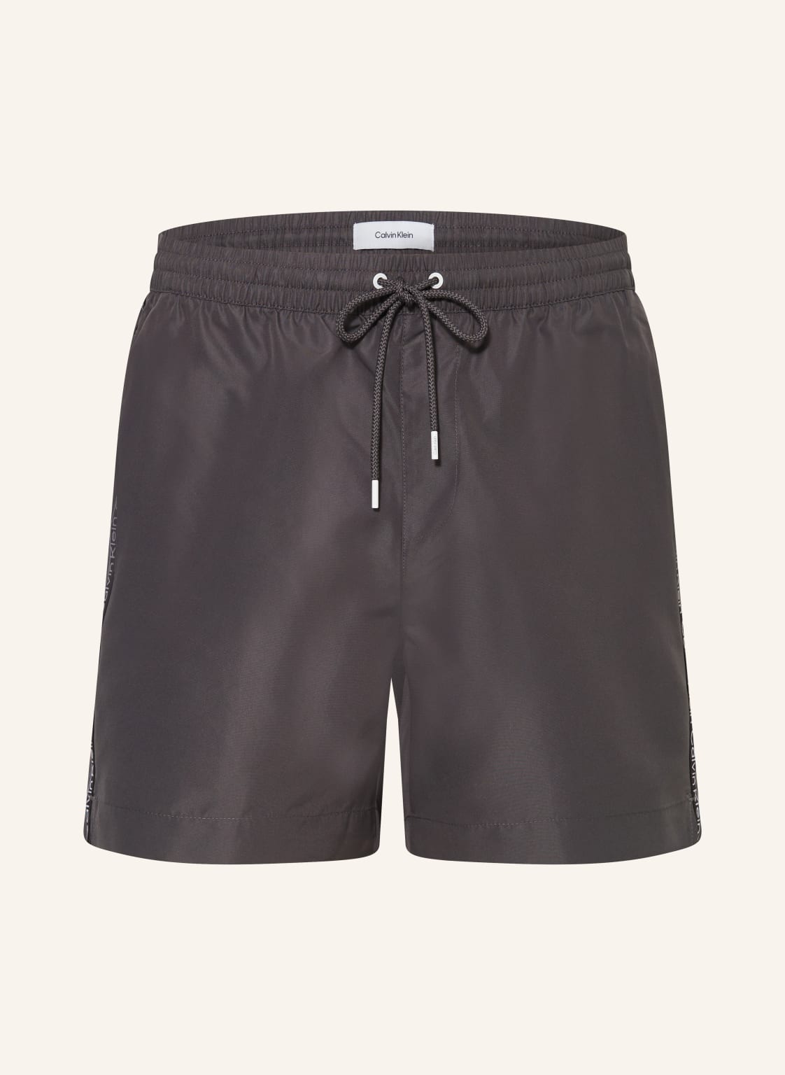 Calvin Klein Badeshorts Logo Tape grau von Calvin Klein