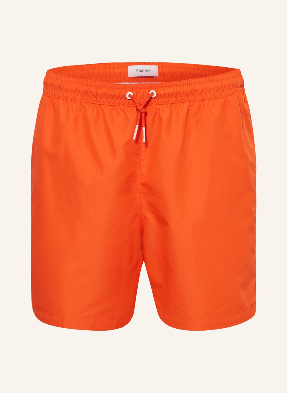 Calvin Klein Badeshorts Logo Tape orange von Calvin Klein