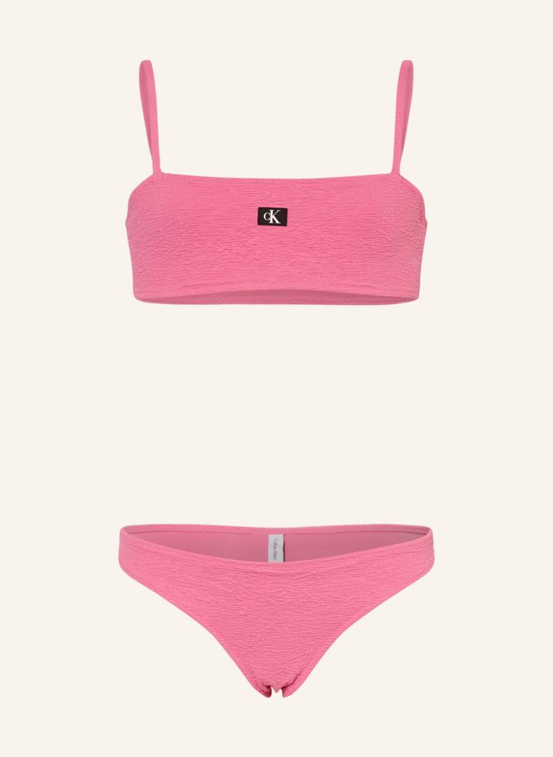 Calvin Klein Bandeau-Bikini pink von Calvin Klein