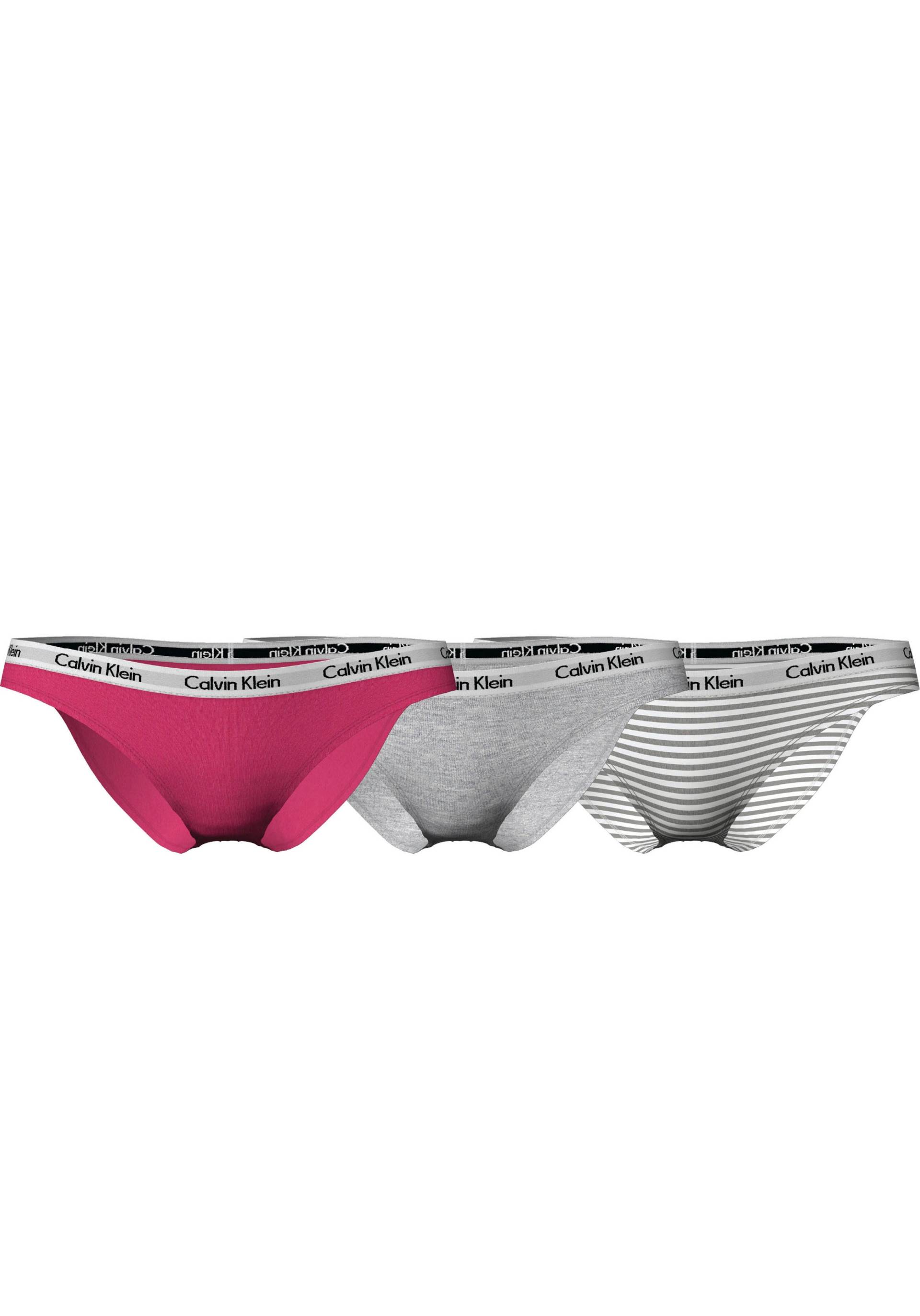 Calvin Klein Underwear Bikinislip, (Packung, 3 St., 3er-Pack), in uni und gestreift von Calvin Klein Underwear