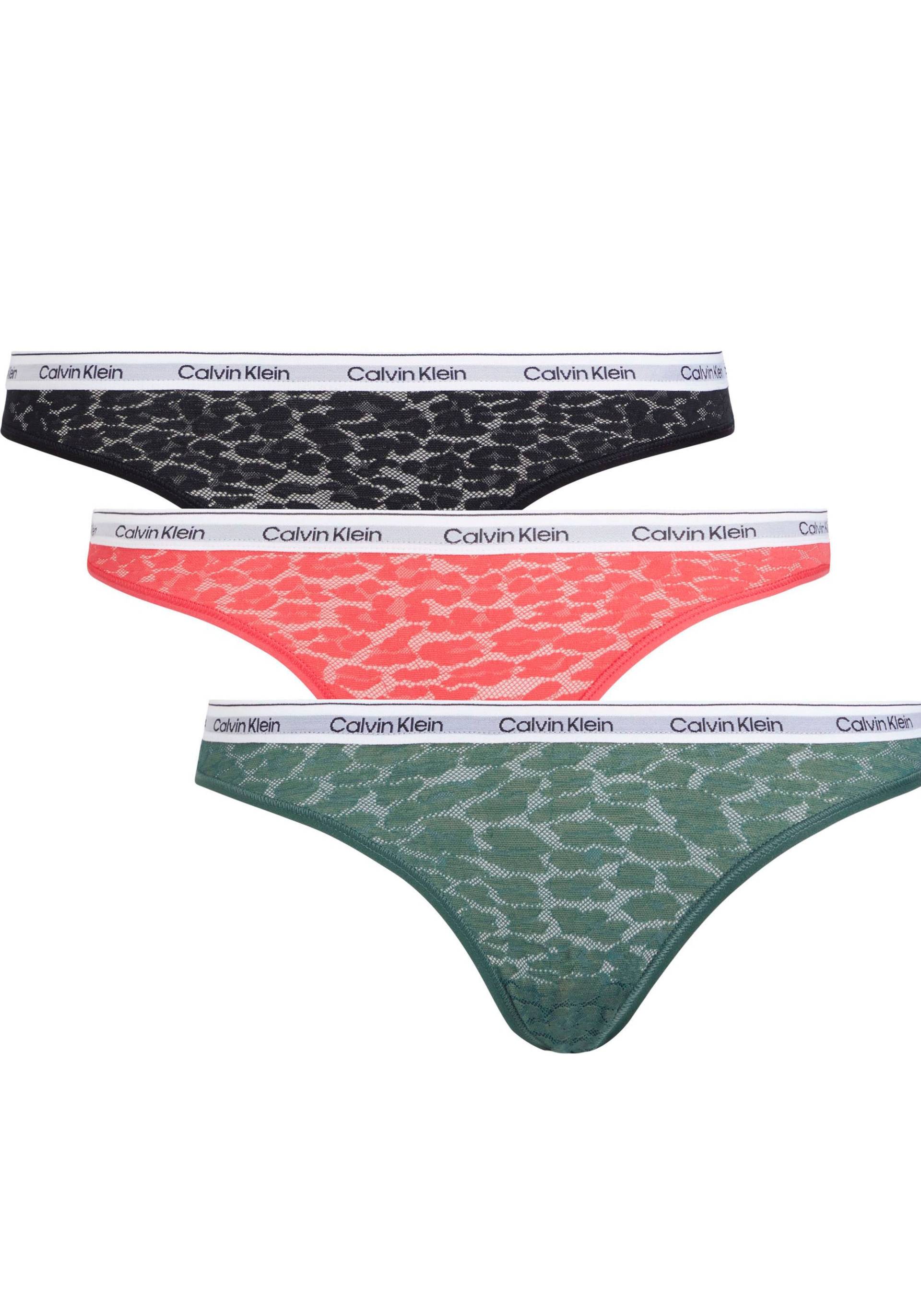 Calvin Klein Underwear Bikinislip »BIKINI 3PK«, (Packung, 3 St., 3er-Pack), mit CK-Logo am Bund von Calvin Klein Underwear