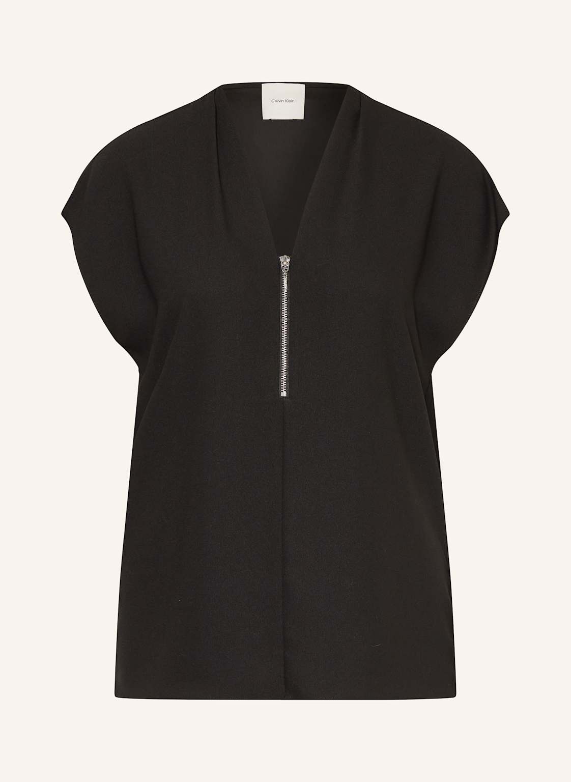 Calvin Klein Blusentop Georgette schwarz Calvin Klein Blusentop Georgette schwarz von Calvin Klein
