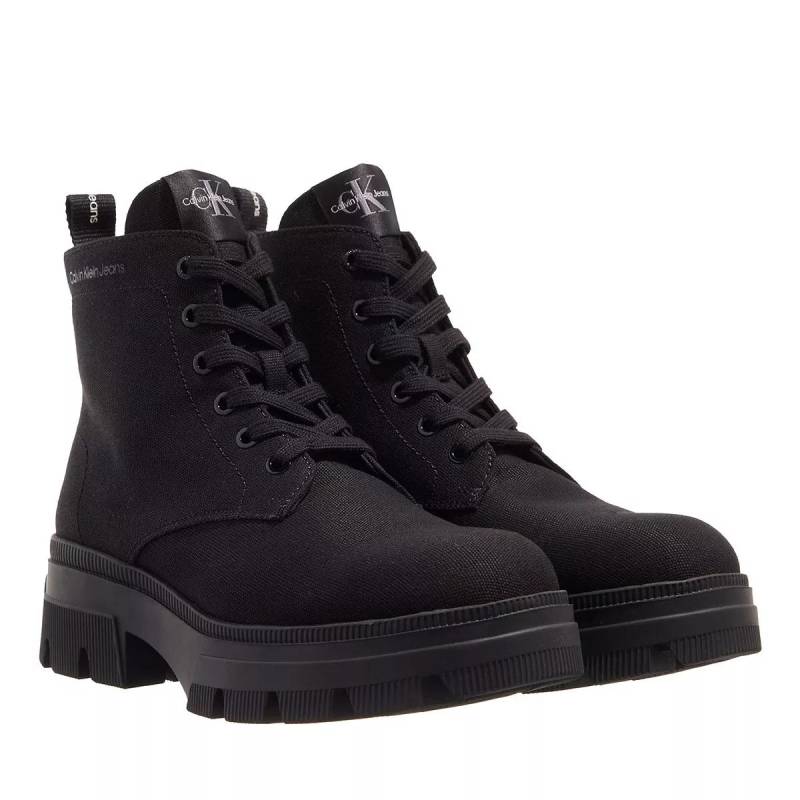 Calvin Klein Boots & Stiefeletten - Chunky Combat Laceup Boot Co - Gr. 39 (EU) - in Schwarz - für Damen von Calvin Klein