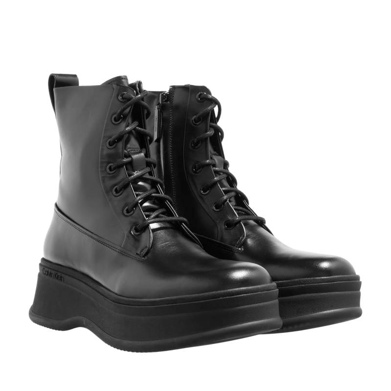 Calvin Klein Boots & Stiefeletten - Pitched Combat Boot - Gr. 36 (EU) - in Schwarz - für Damen von Calvin Klein