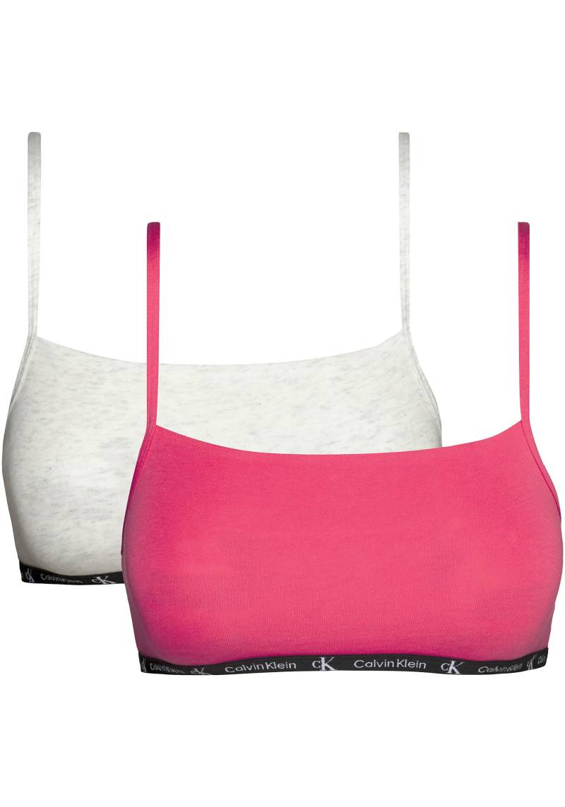 Calvin Klein Underwear Bralette »UNLINED BRALETTE 2PK«, mit klassischem CK-Logobündchen von Calvin Klein Underwear