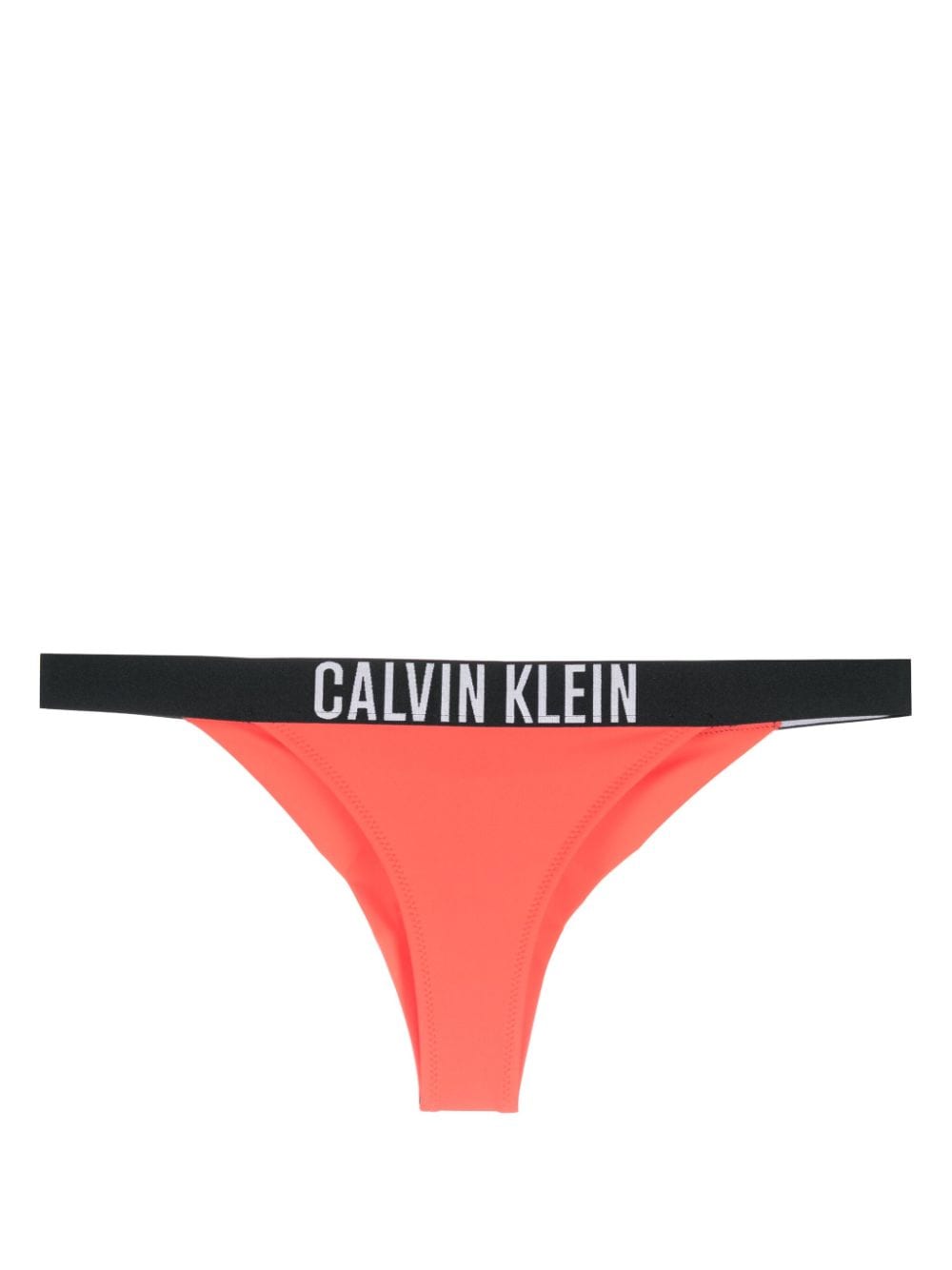 Calvin Klein Brazilians logo-waistband bikini bottoms - Red von Calvin Klein