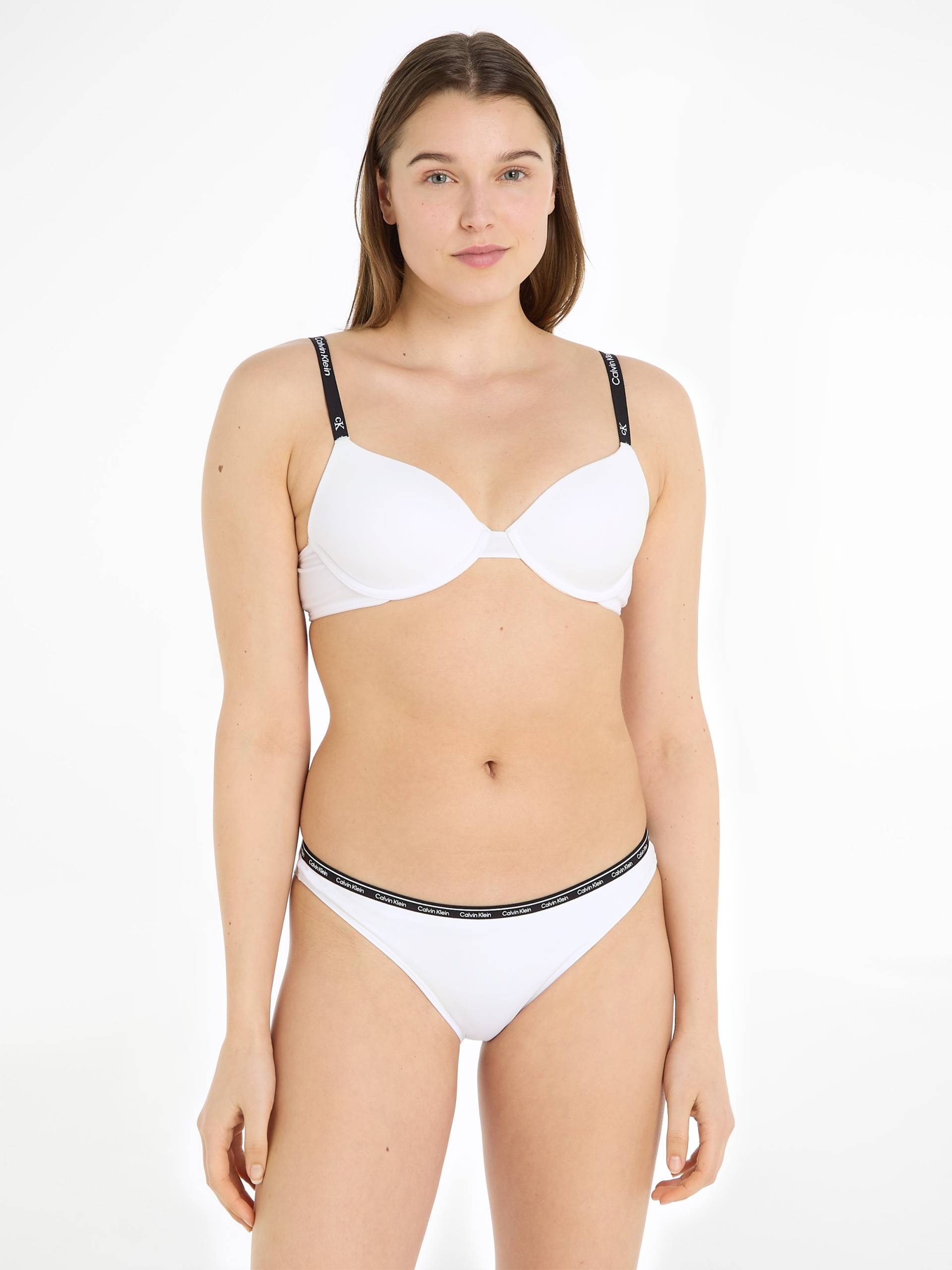Calvin Klein Underwear Bügel-BH »LIGHTLY LINED DEMI«, mit Logoschriftzügen am Träger Calvin Klein Underwear Bügel-BH »LIGHTLY LINED DEMI«, mit Logoschriftzügen am Träger von Calvin Klein Underwear