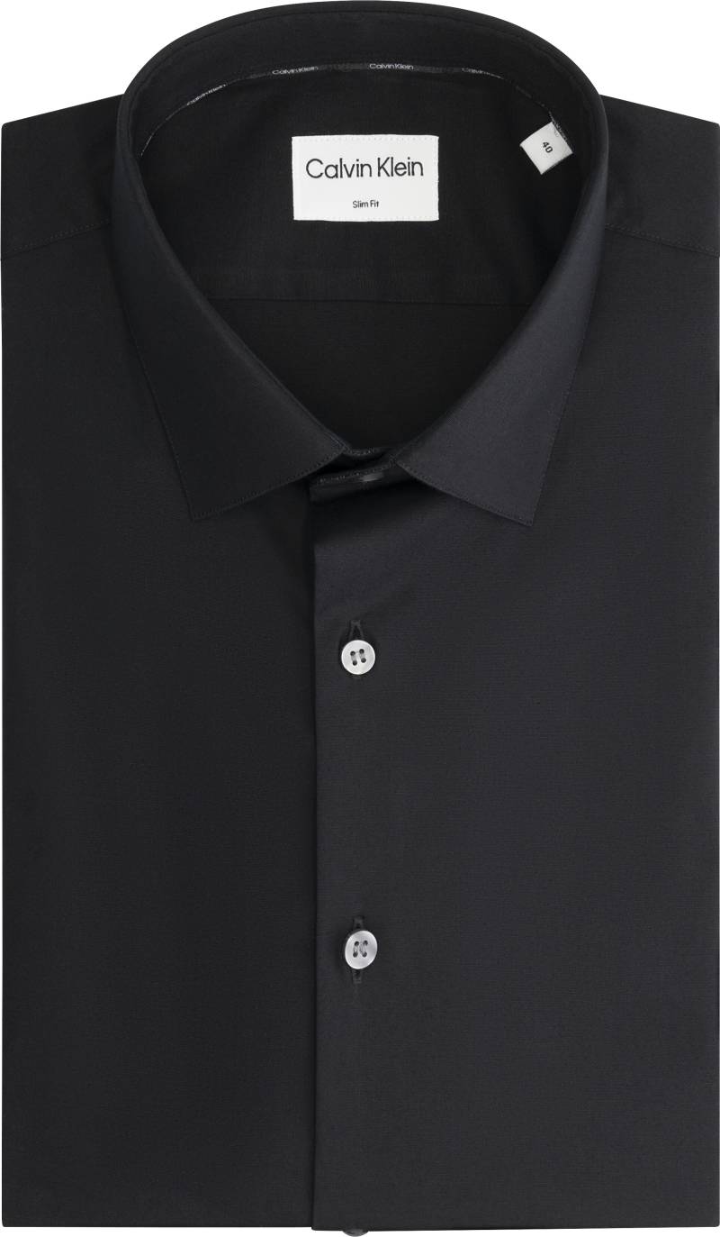 Calvin Klein Businesshemd »SLIM ESNTL POPLIN NOS STR SLD«, Mit Monogramm-Stickerei von Calvin Klein