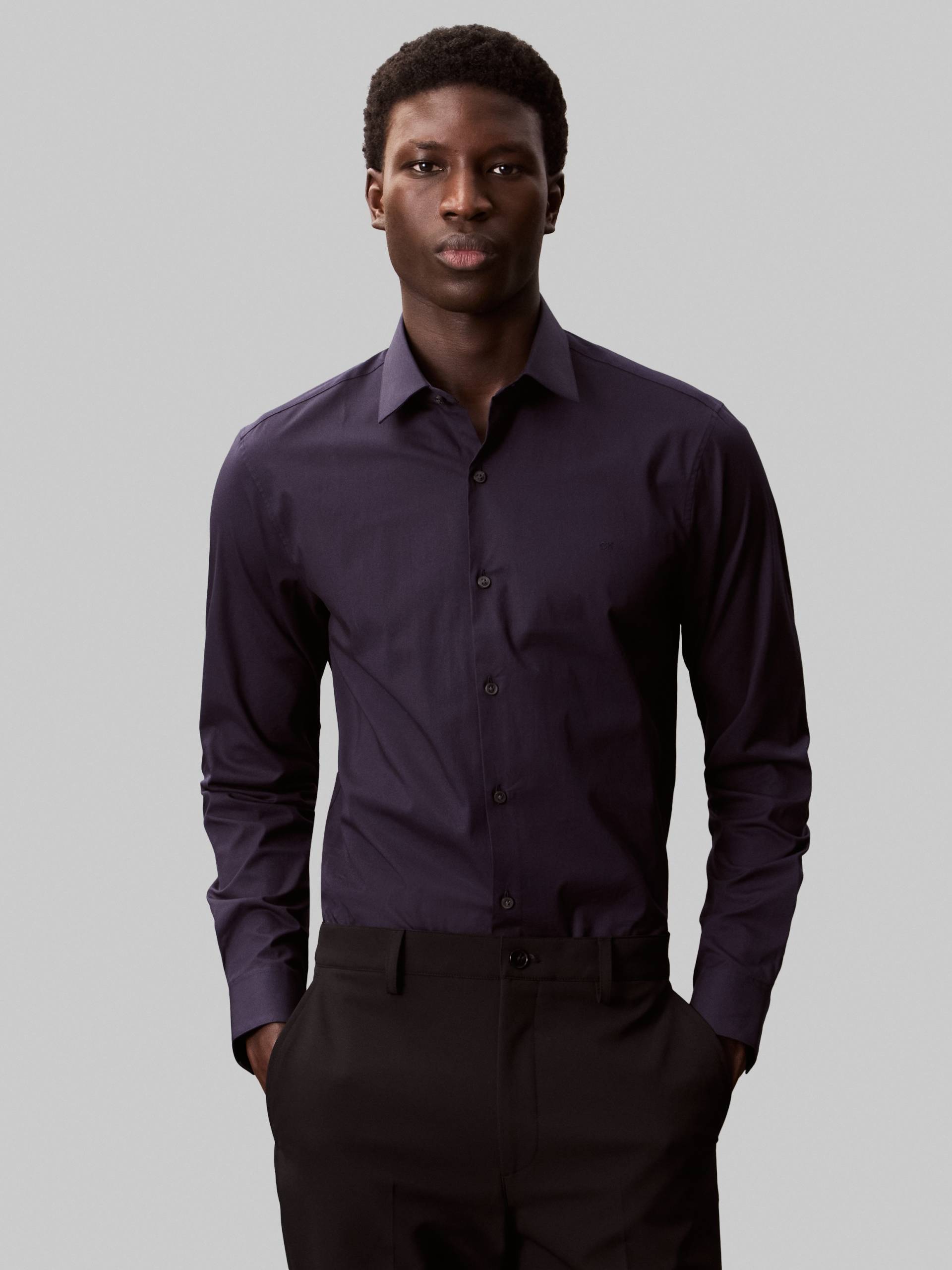 Calvin Klein Businesshemd »SLIM ESNTL POPLIN NOS STR SLD«, Mit Monogramm-Stickerei von Calvin Klein