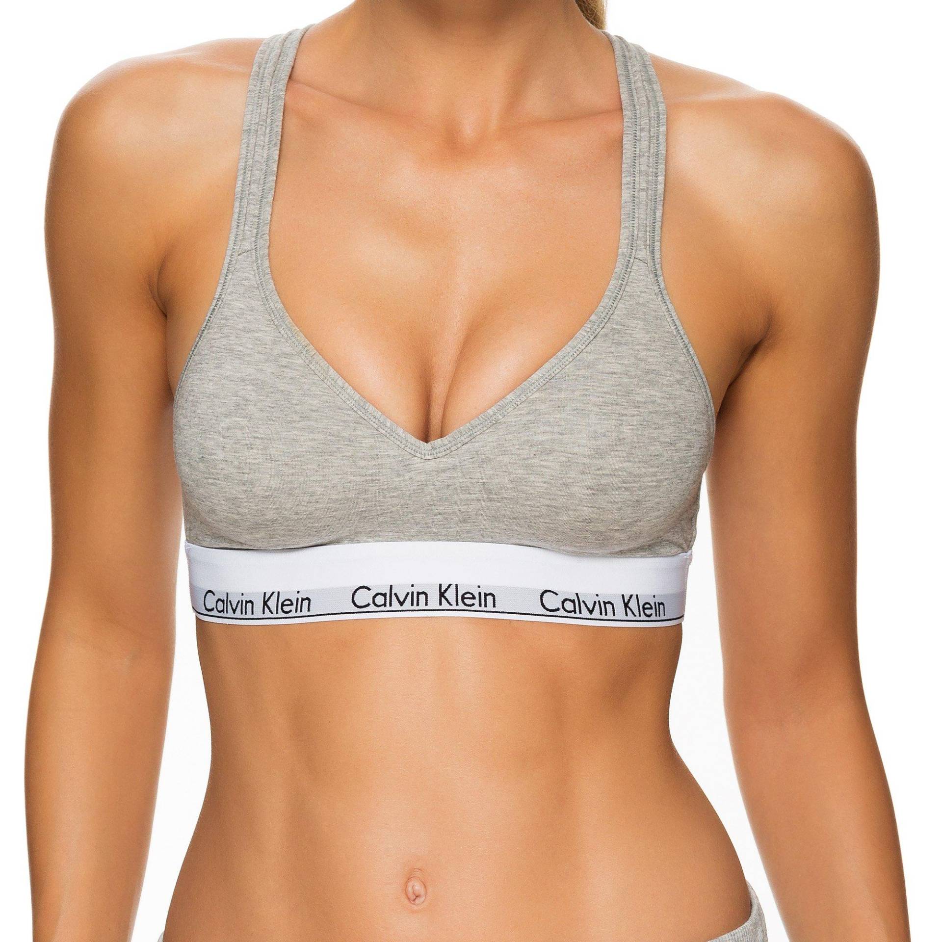 Bustier Mit Träger Damen Grau M von Calvin Klein