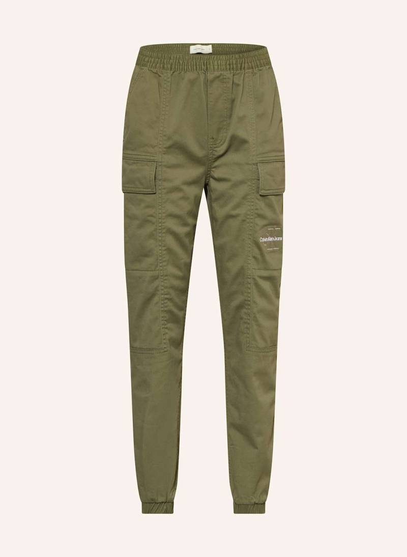 Calvin Klein Cargohose gruen von Calvin Klein