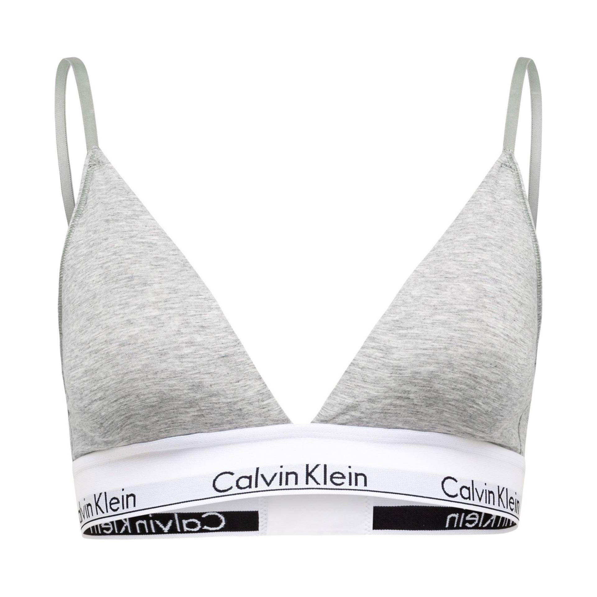 Triangle-bh, Wattiert Damen Grau L von Calvin Klein